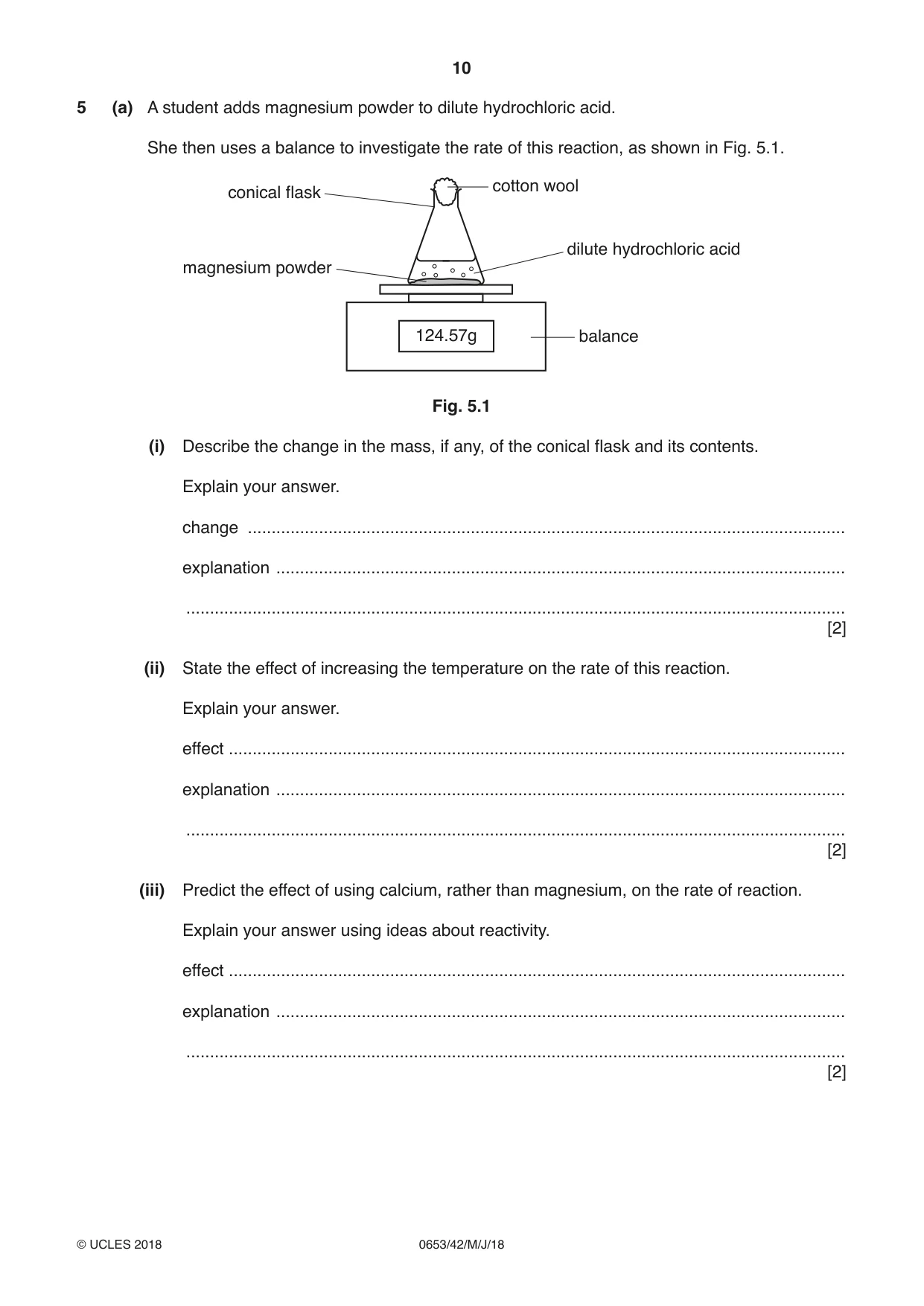 Cambridge IGCSE Science - Combined 0653 2018 May/June Paper 4 · Variant 2 question paper, page 10 of 24
