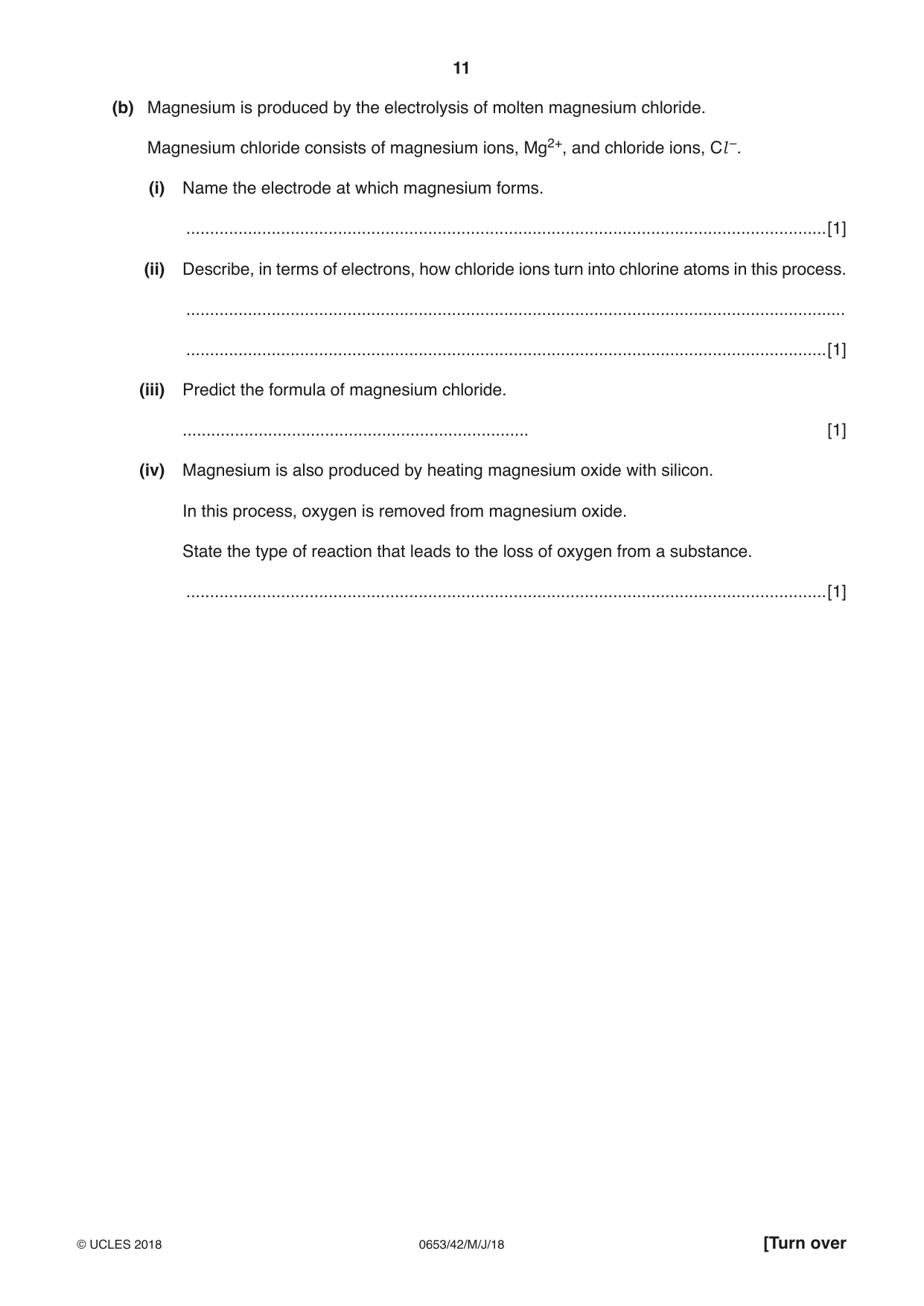Cambridge IGCSE Science - Combined 0653 2018 May/June Paper 4 · Variant 2 question paper, page 11 of 24