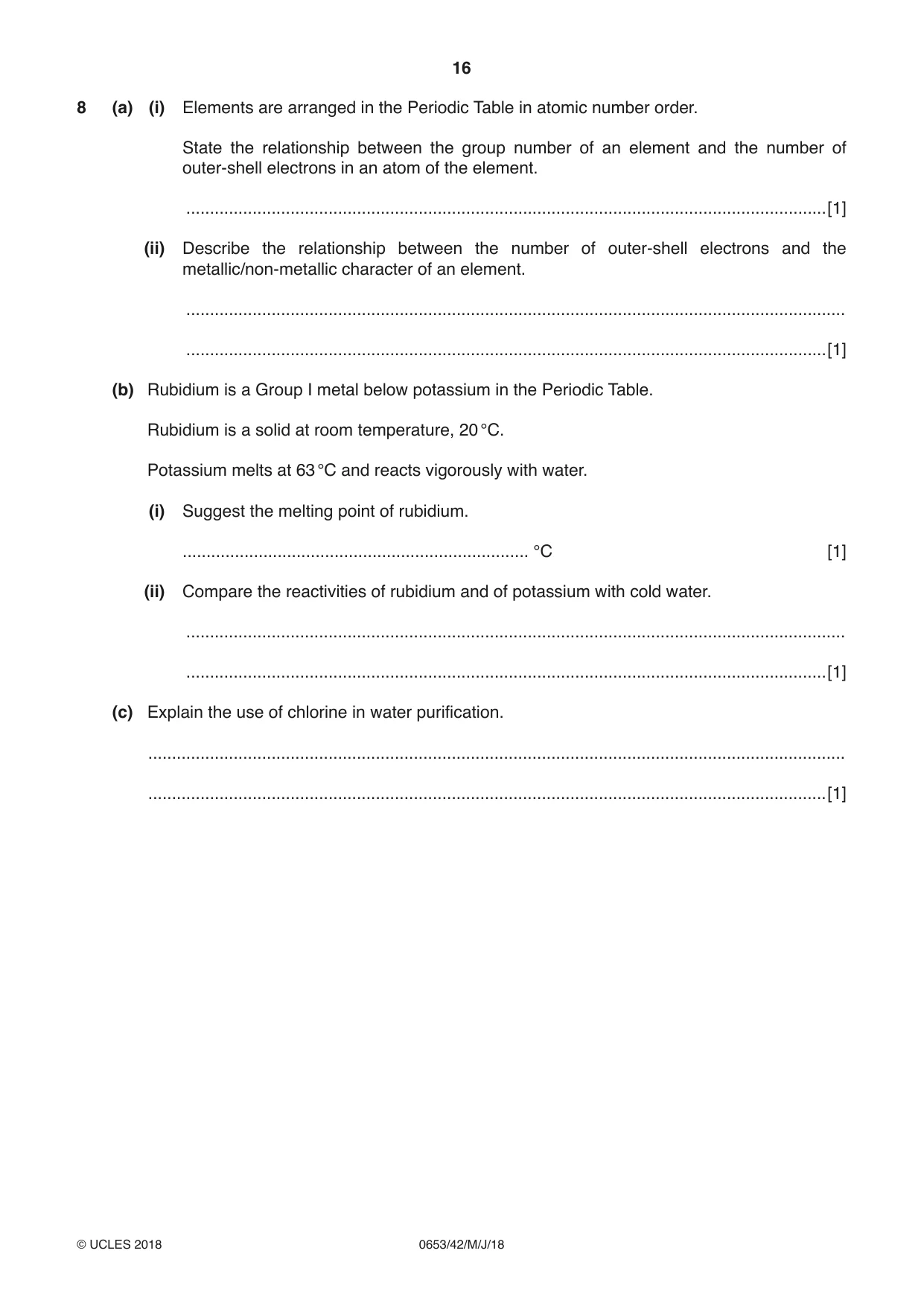 Cambridge IGCSE Science - Combined 0653 2018 May/June Paper 4 · Variant 2 question paper, page 16 of 24