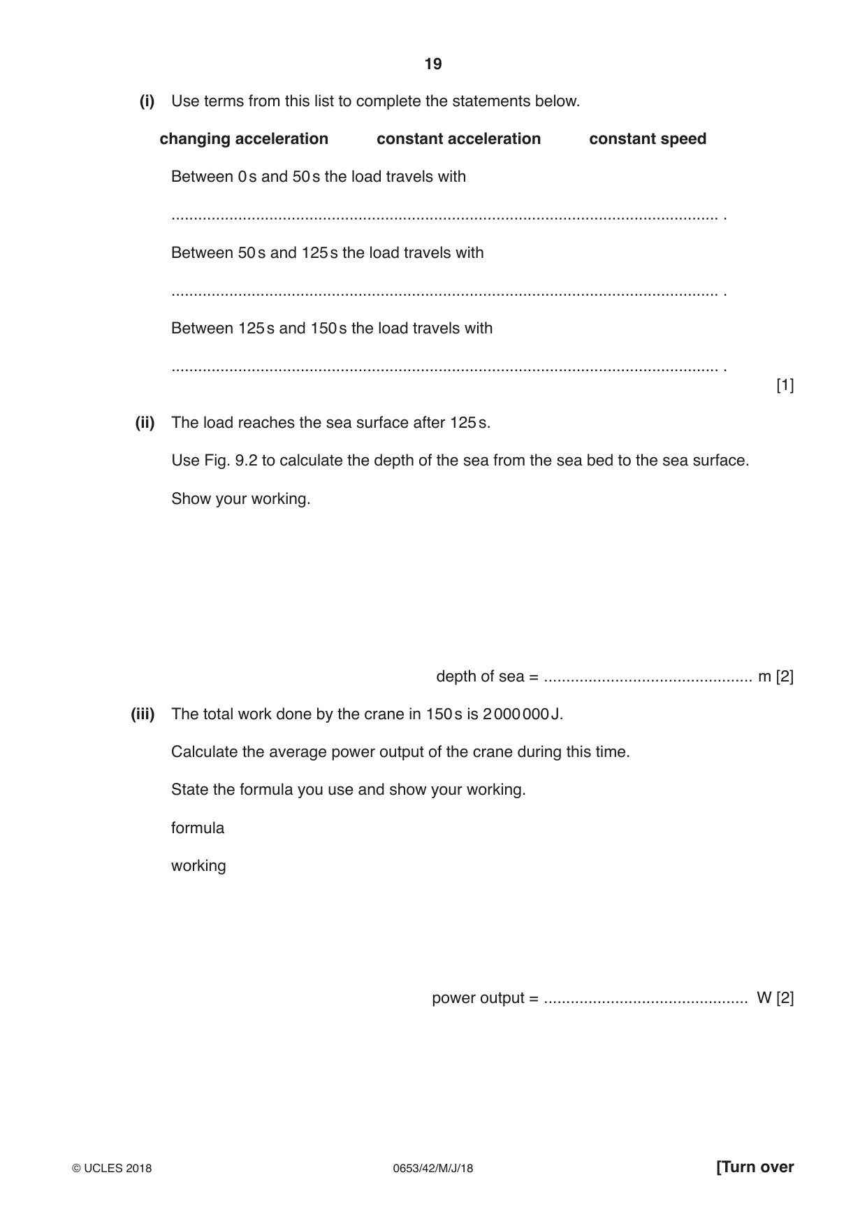 Cambridge IGCSE Science - Combined 0653 2018 May/June Paper 4 · Variant 2 question paper, page 19 of 24