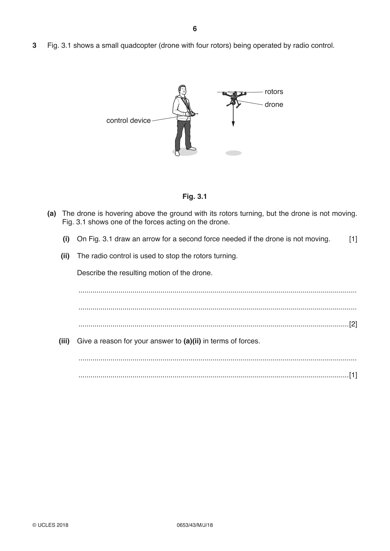 Cambridge IGCSE Science - Combined 0653 2018 May/June Paper 4 · Variant 3 question paper, page 6 of 20