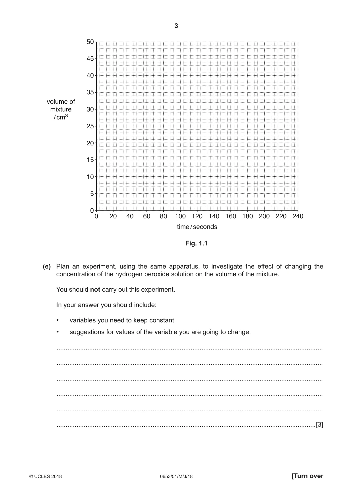 Cambridge IGCSE Science - Combined 0653 2018 May/June Paper 5 · Variant 1 question paper, page 3 of 8