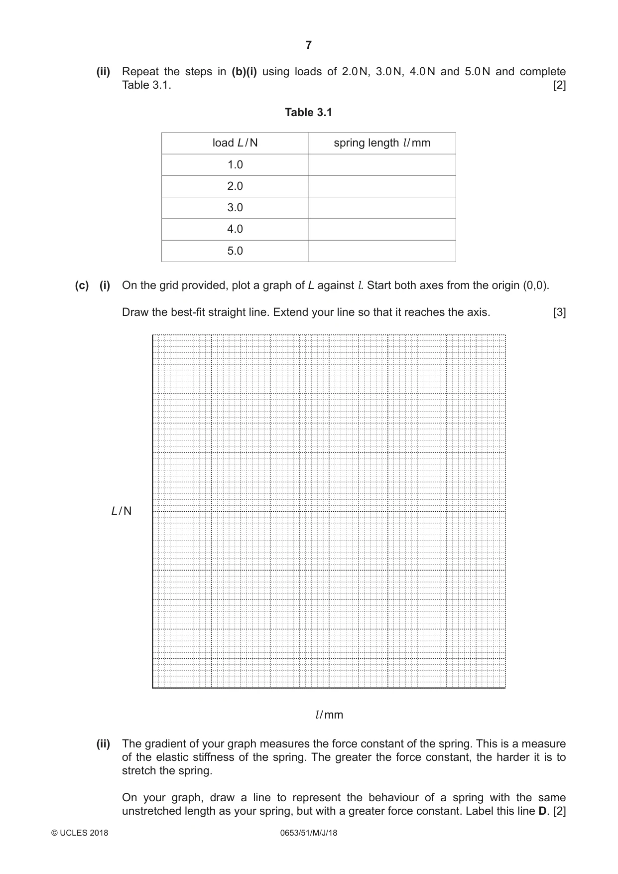 Cambridge IGCSE Science - Combined 0653 2018 May/June Paper 5 · Variant 1 question paper, page 7 of 8