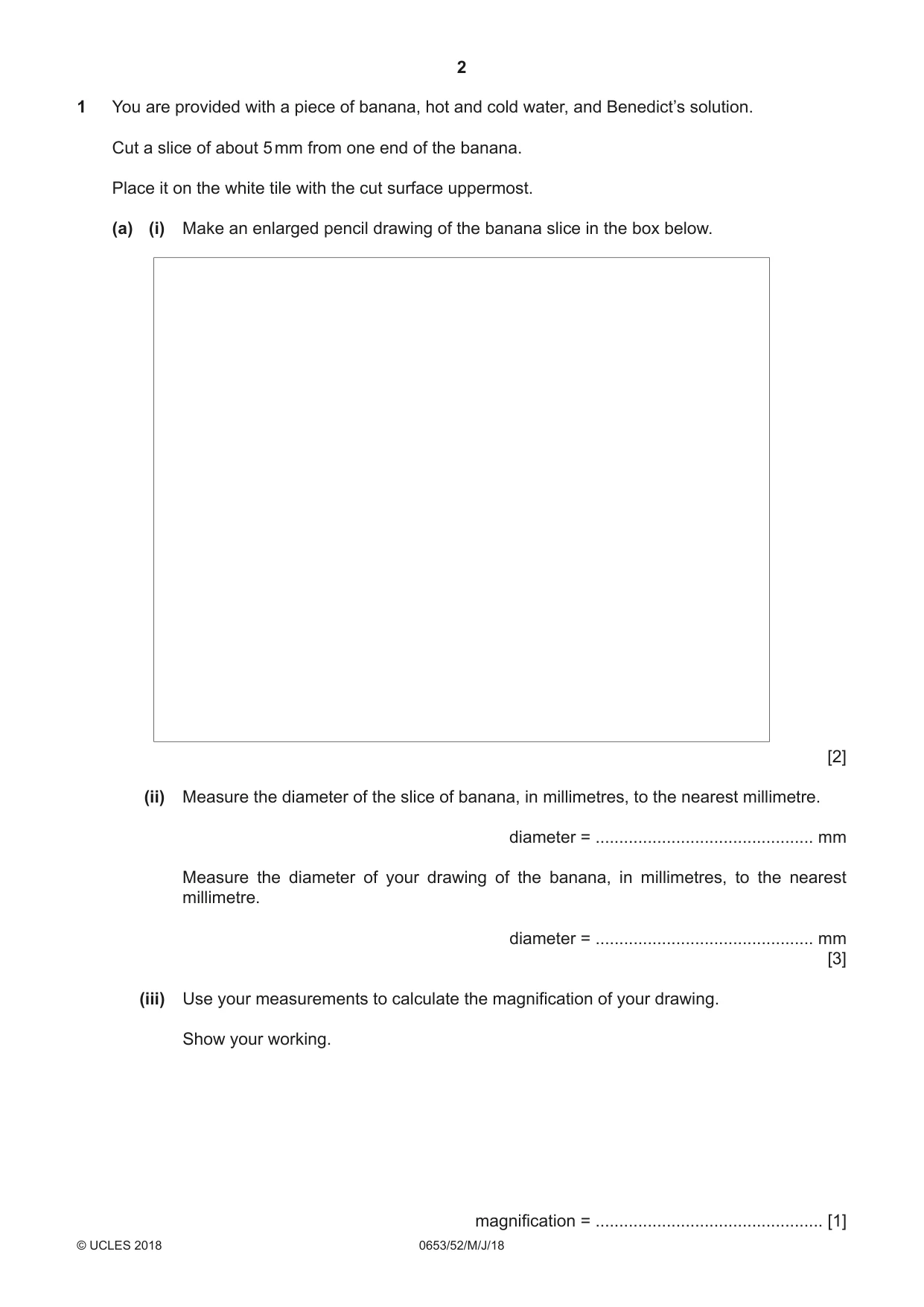 Cambridge IGCSE Science - Combined 0653 2018 May/June Paper 5 · Variant 2 question paper, page 2 of 8
