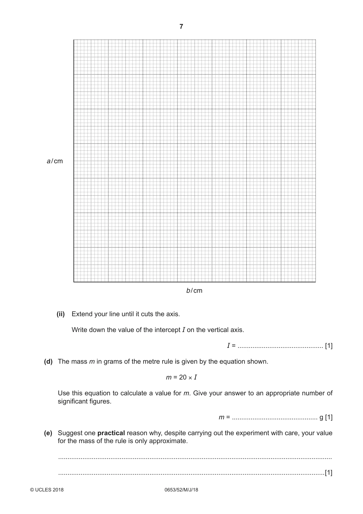Cambridge IGCSE Science - Combined 0653 2018 May/June Paper 5 · Variant 2 question paper, page 7 of 8