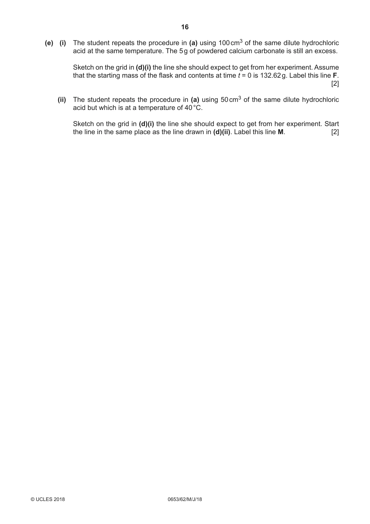 Cambridge IGCSE Science - Combined 0653 2018 May/June Paper 6 · Variant 2 question paper, page 16 of 20