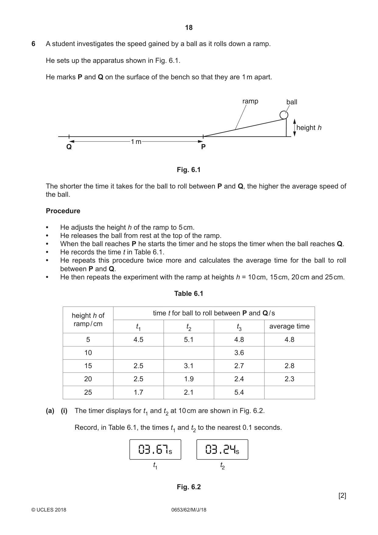 Cambridge IGCSE Science - Combined 0653 2018 May/June Paper 6 · Variant 2 question paper, page 18 of 20