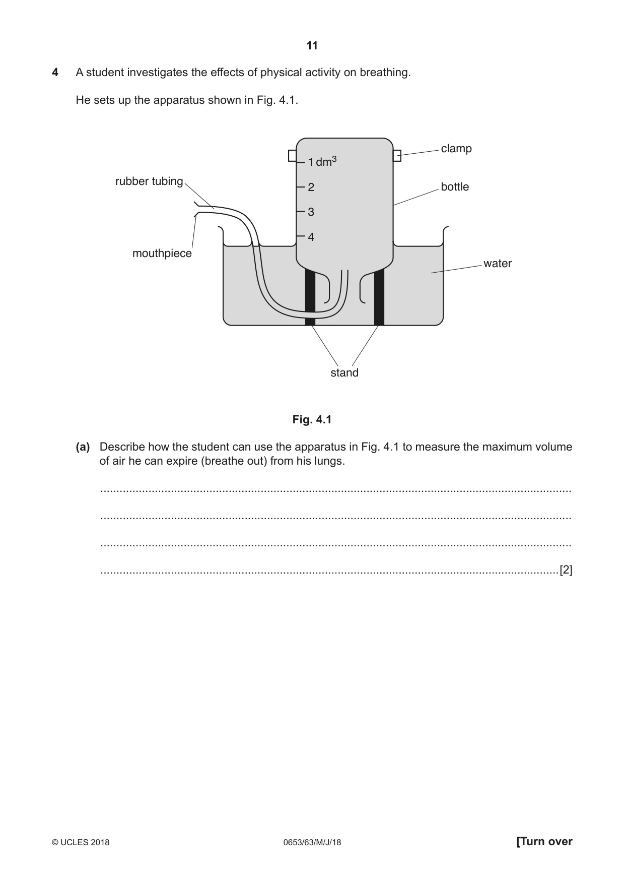 Cambridge IGCSE Science - Combined 0653 2018 May/June Paper 6 · Variant 3 question paper, page 11 of 20