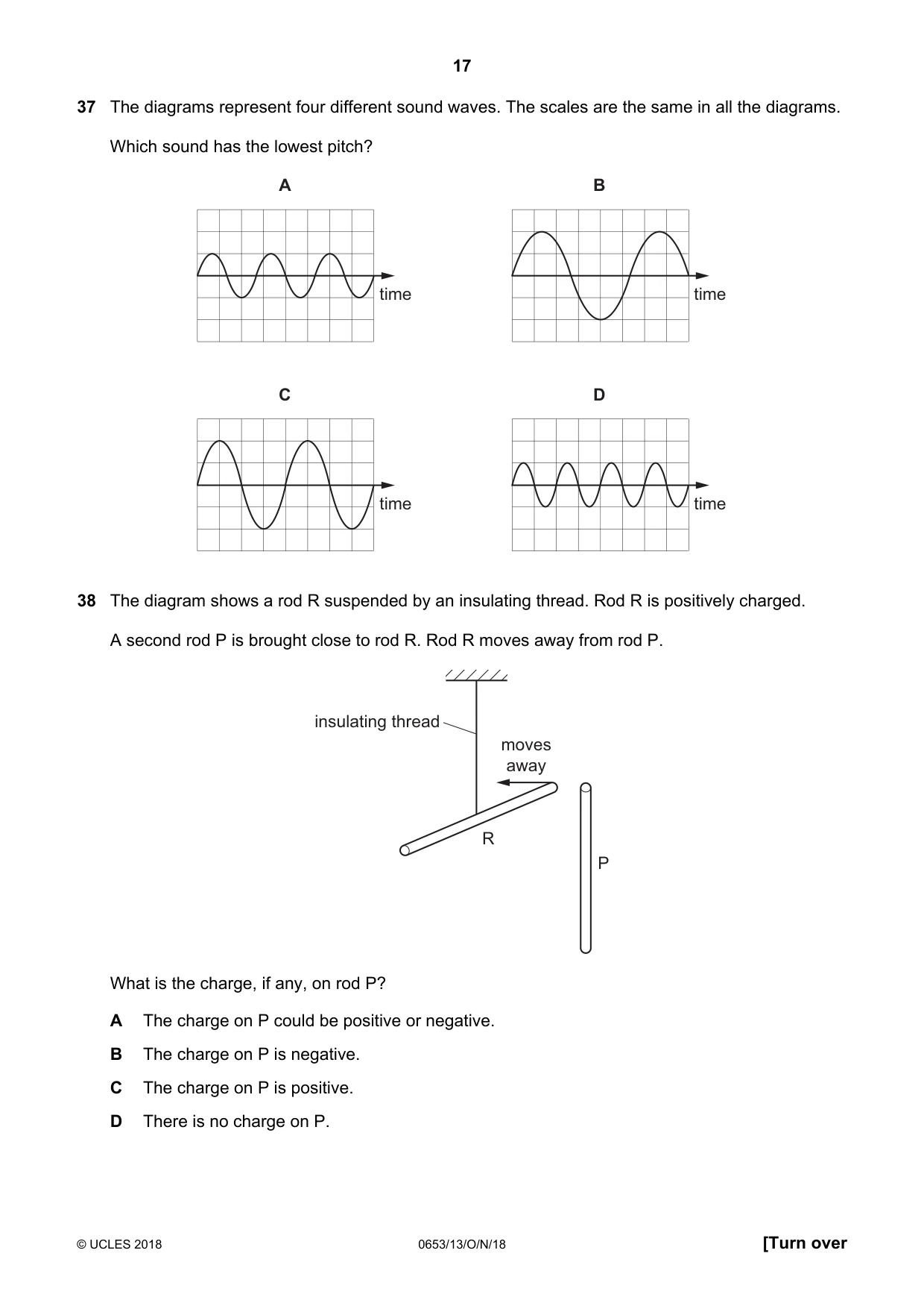 Cambridge IGCSE Science - Combined 0653 2018 Oct/Nov Paper 1 · Variant 3 question paper, page 17 of 20