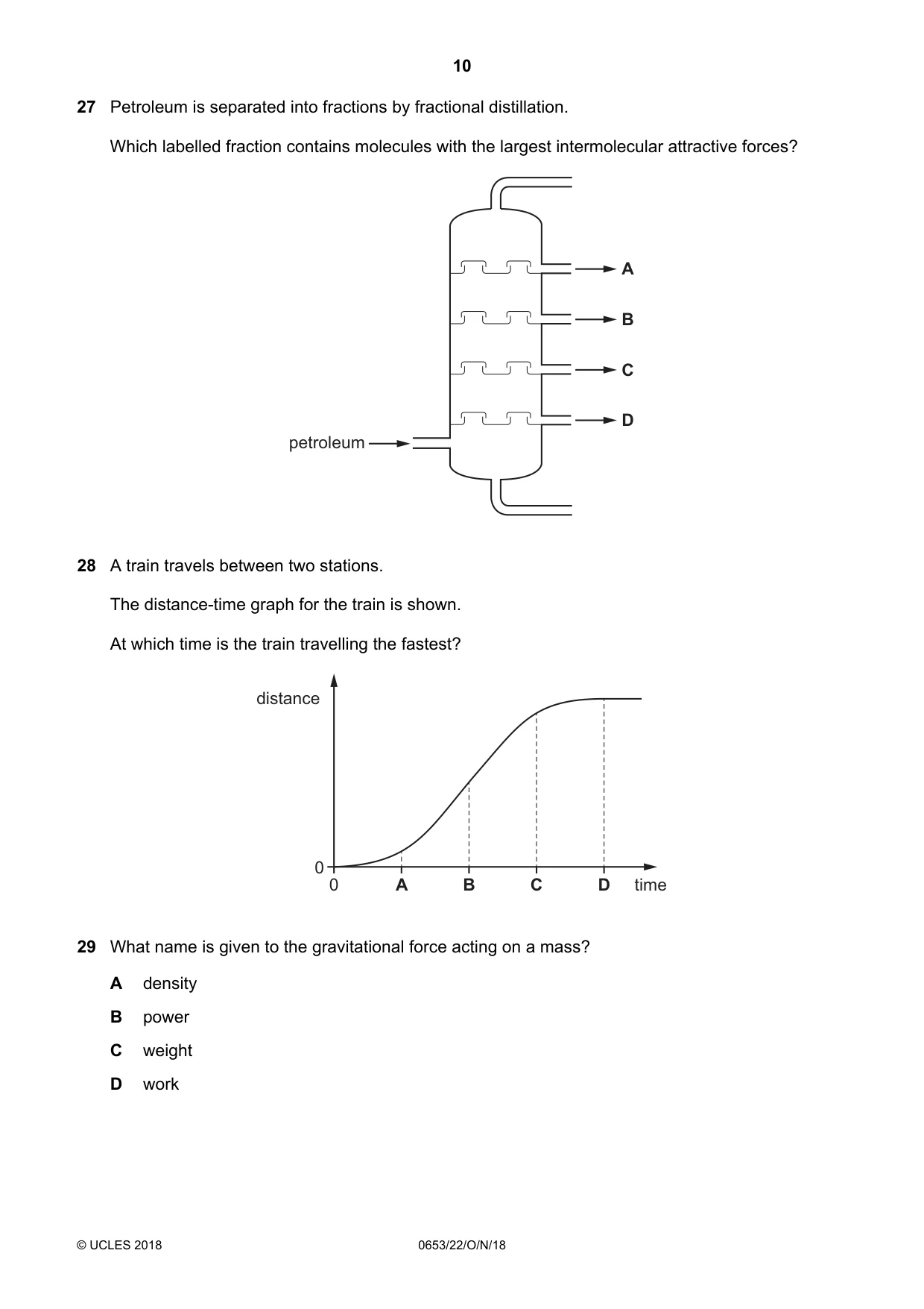 Cambridge IGCSE Science - Combined 0653 2018 Oct/Nov Paper 2 · Variant 2 question paper, page 10 of 16