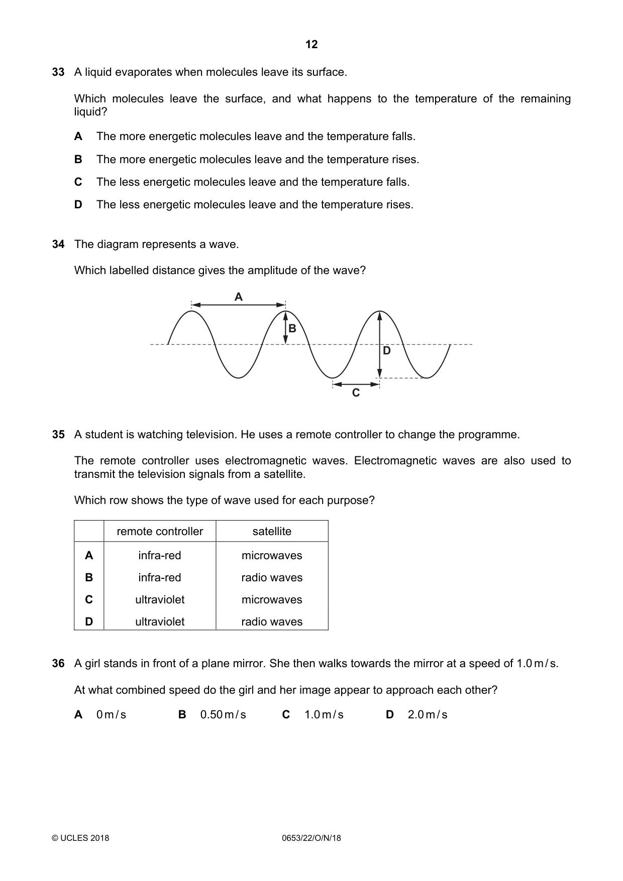 Cambridge IGCSE Science - Combined 0653 2018 Oct/Nov Paper 2 · Variant 2 question paper, page 12 of 16