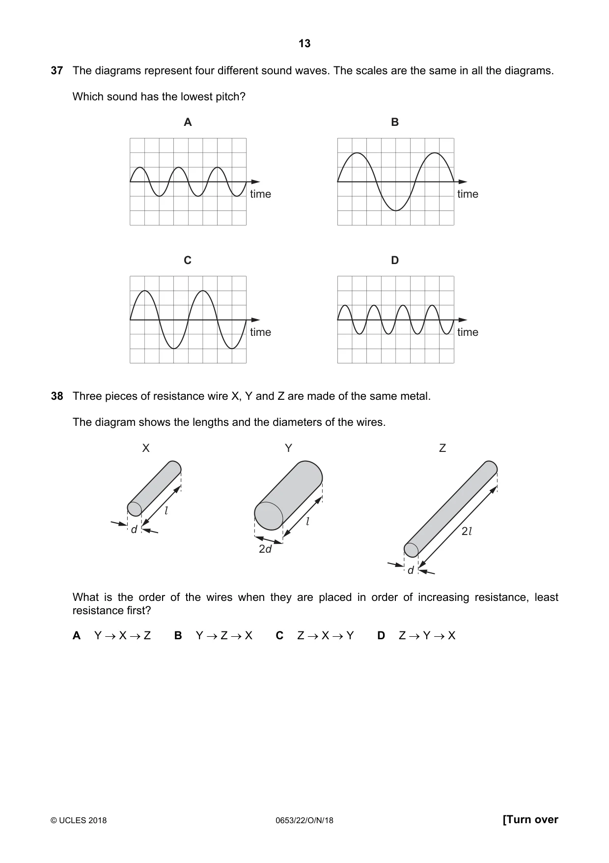 Cambridge IGCSE Science - Combined 0653 2018 Oct/Nov Paper 2 · Variant 2 question paper, page 13 of 16