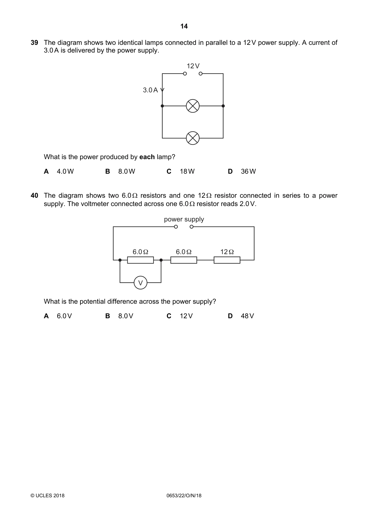 Cambridge IGCSE Science - Combined 0653 2018 Oct/Nov Paper 2 · Variant 2 question paper, page 14 of 16