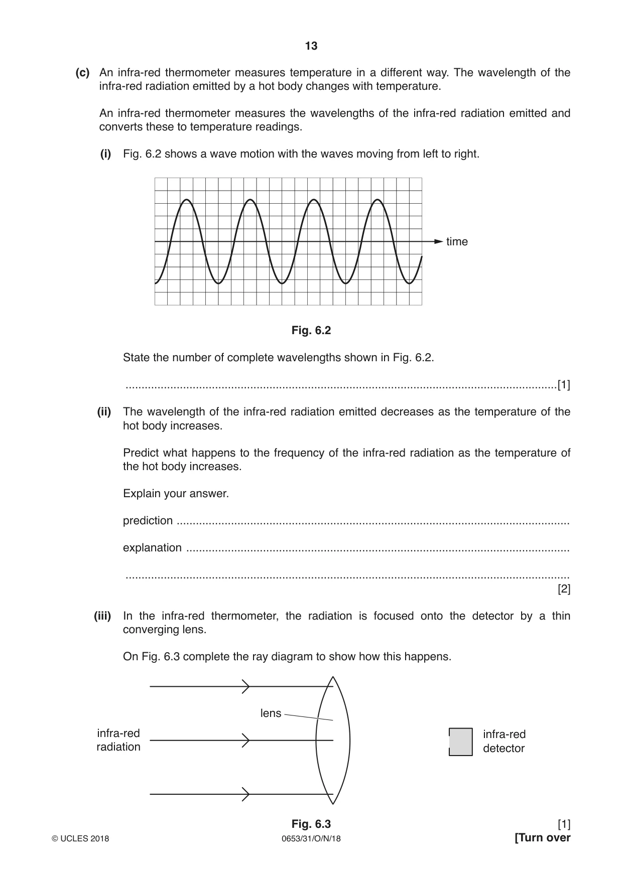 Cambridge IGCSE Science - Combined 0653 2018 Oct/Nov Paper 3 · Variant 1 question paper, page 13 of 20
