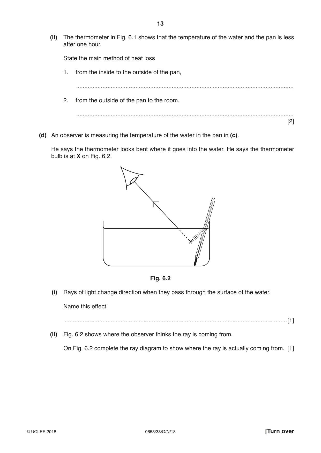 Cambridge IGCSE Science - Combined 0653 2018 Oct/Nov Paper 3 · Variant 3 question paper, page 13 of 20