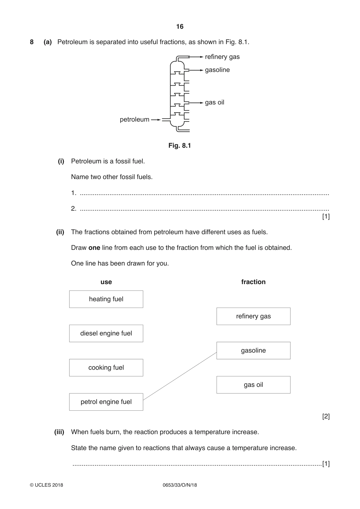 Cambridge IGCSE Science - Combined 0653 2018 Oct/Nov Paper 3 · Variant 3 question paper, page 16 of 20