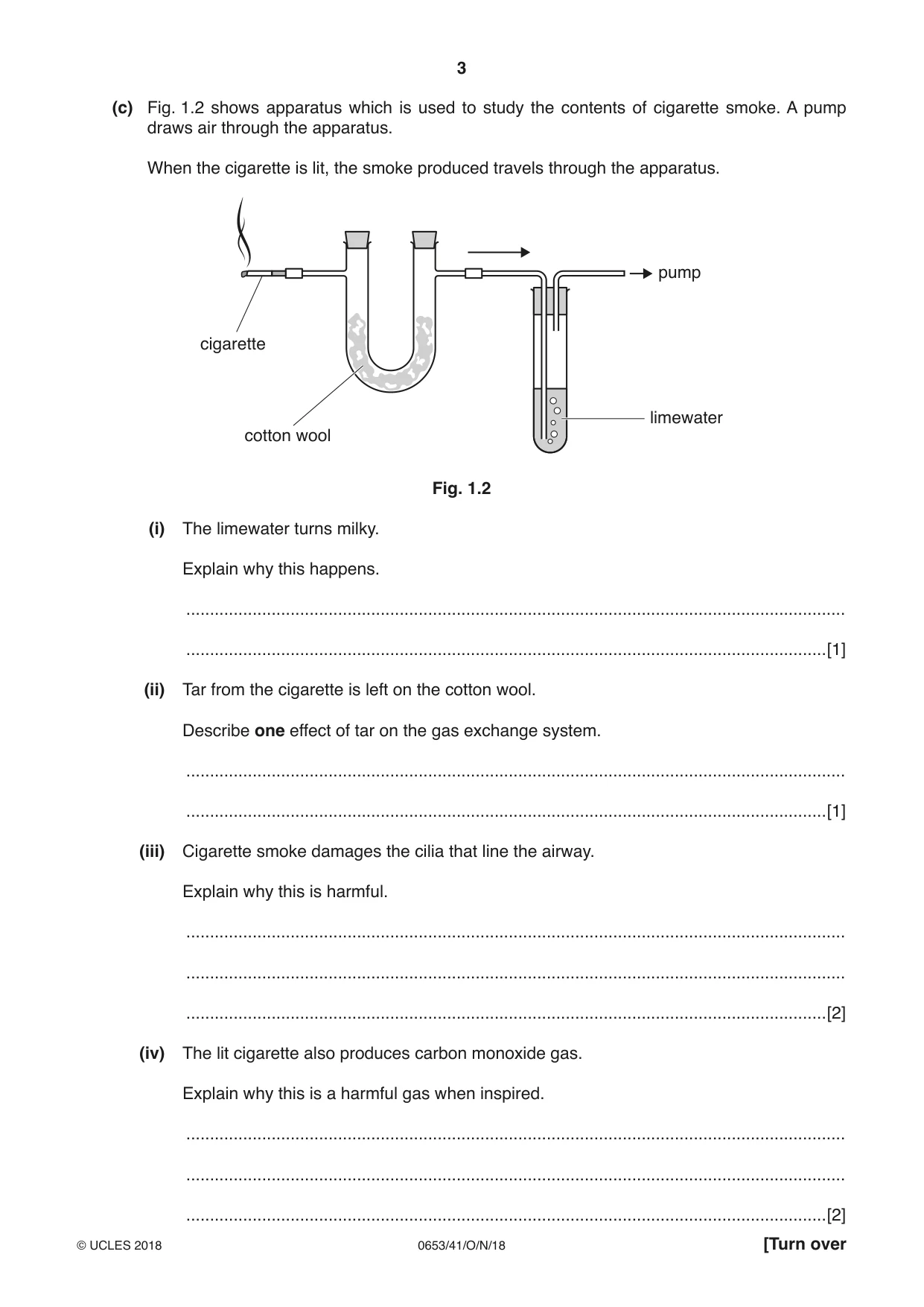 Cambridge IGCSE Science - Combined 0653 2018 Oct/Nov Paper 4 · Variant 1 question paper, page 3 of 20