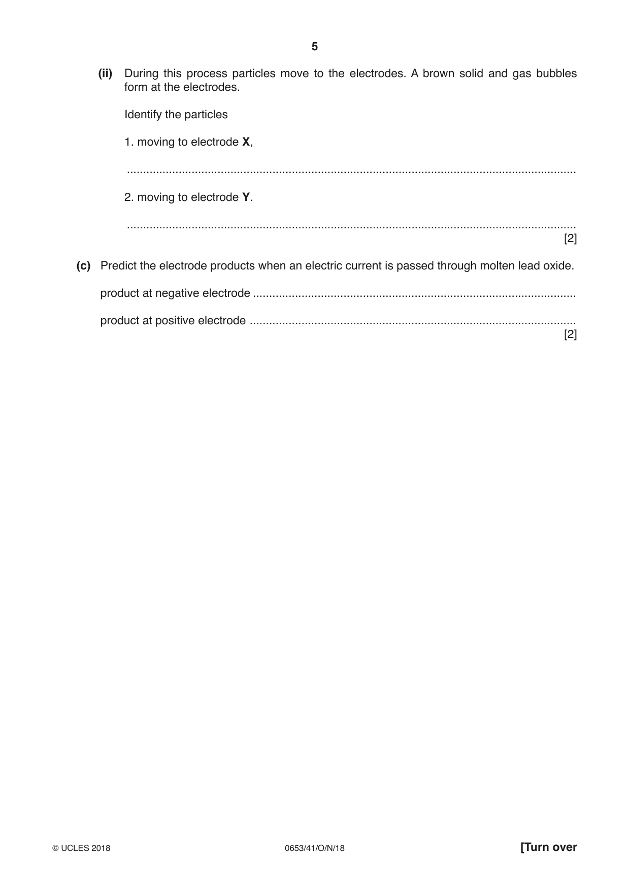 Cambridge IGCSE Science - Combined 0653 2018 Oct/Nov Paper 4 · Variant 1 question paper, page 5 of 20