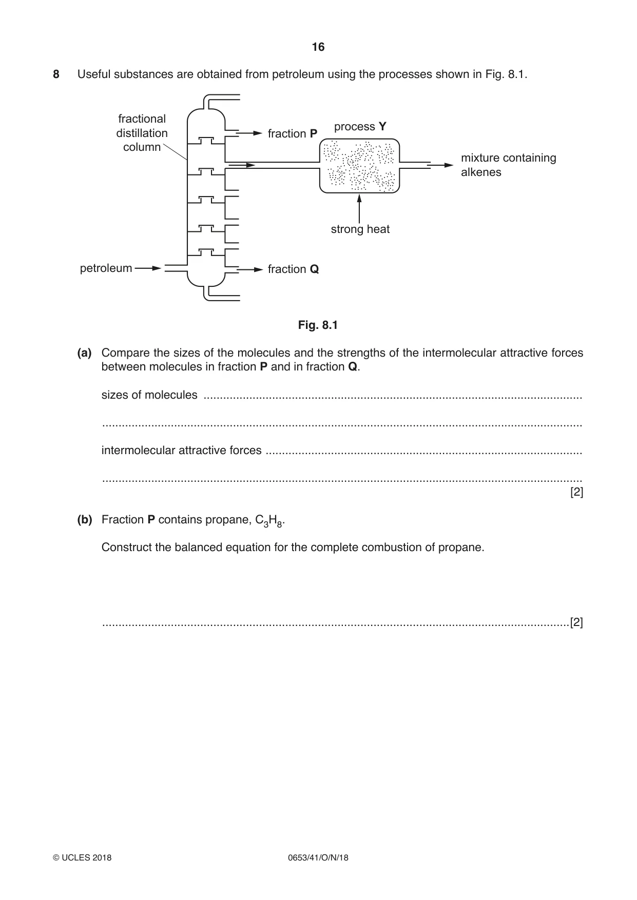 Cambridge IGCSE Science - Combined 0653 2018 Oct/Nov Paper 4 · Variant 1 question paper, page 16 of 20