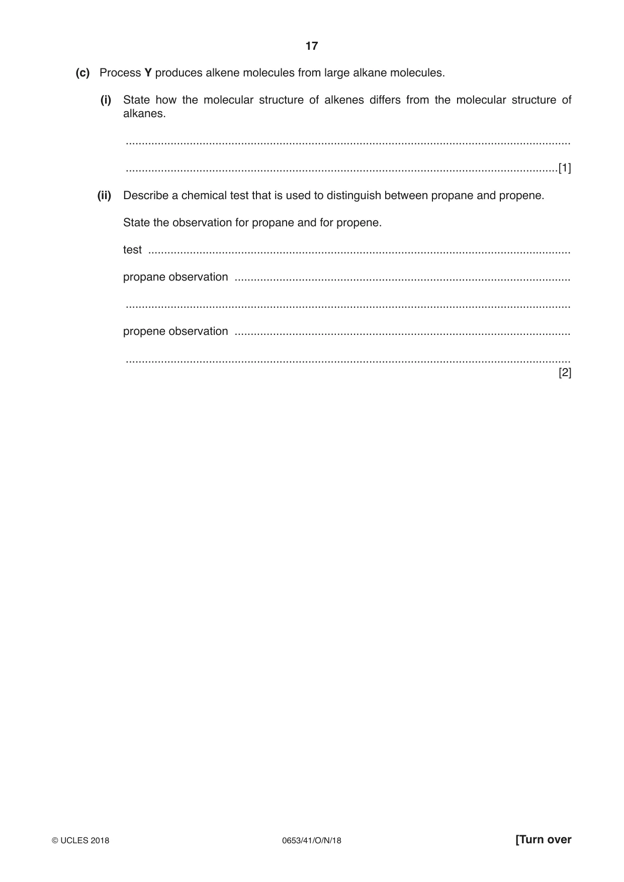 Cambridge IGCSE Science - Combined 0653 2018 Oct/Nov Paper 4 · Variant 1 question paper, page 17 of 20