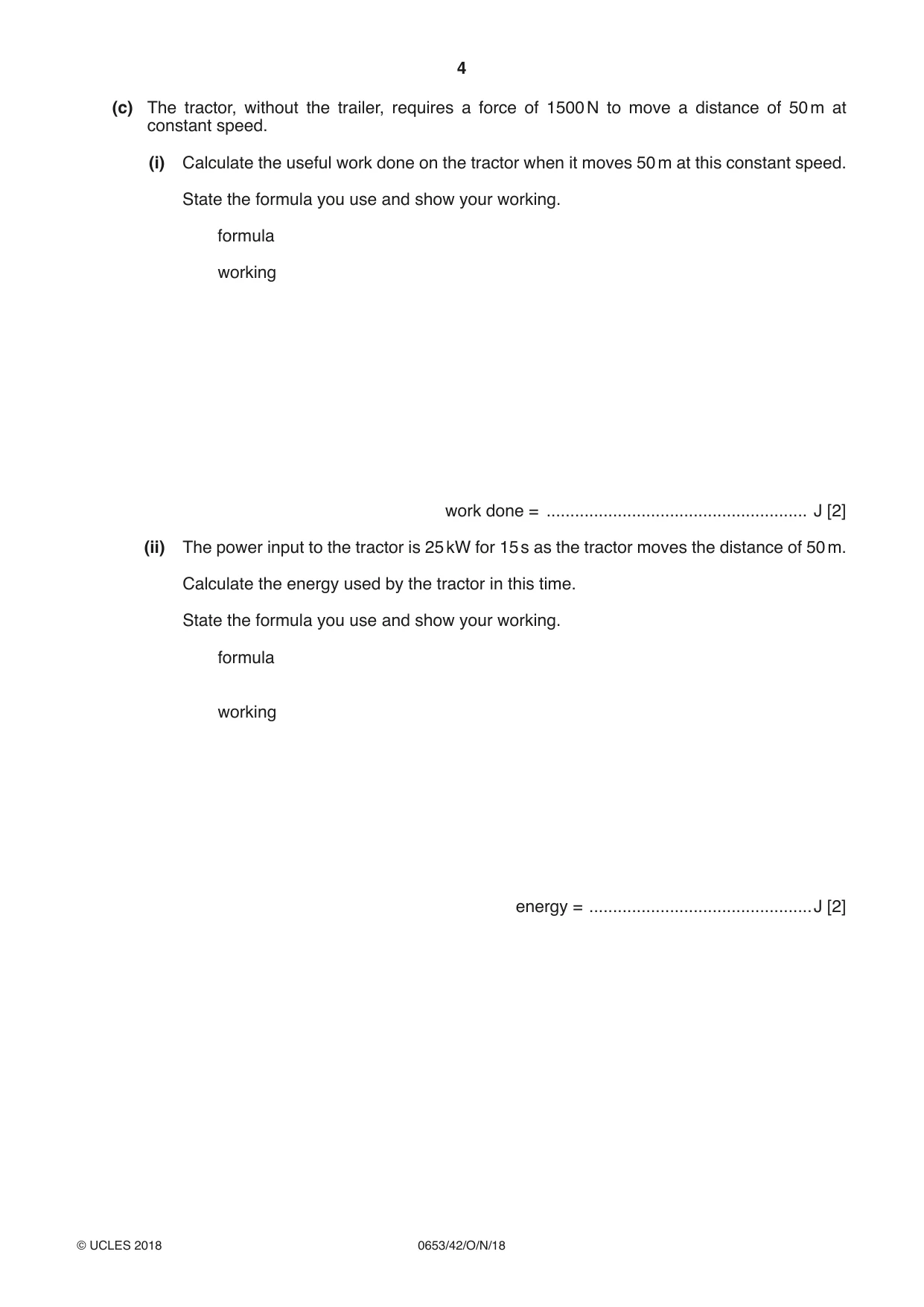 Cambridge IGCSE Science - Combined 0653 2018 Oct/Nov Paper 4 · Variant 2 question paper, page 4 of 24