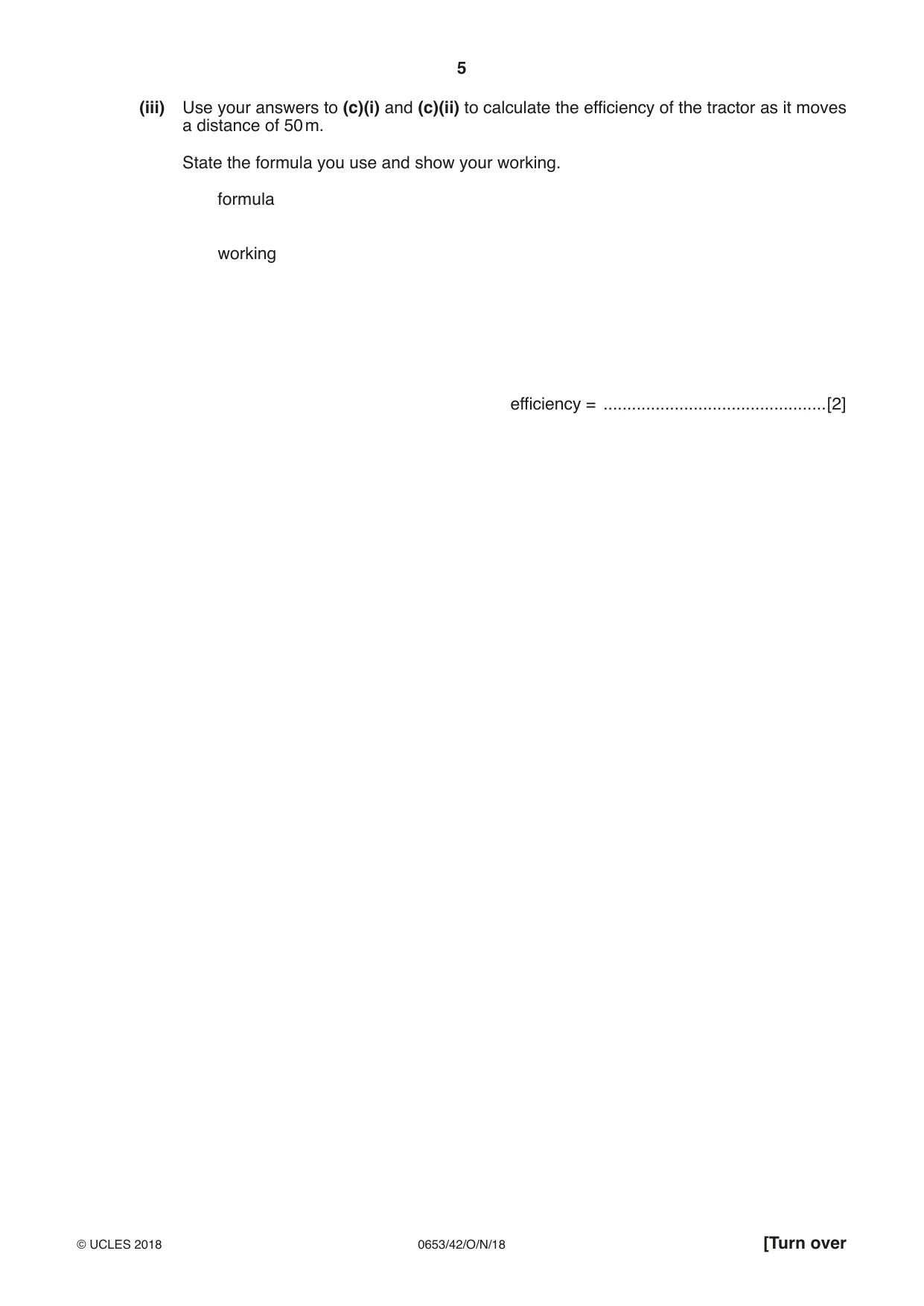 Cambridge IGCSE Science - Combined 0653 2018 Oct/Nov Paper 4 · Variant 2 question paper, page 5 of 24