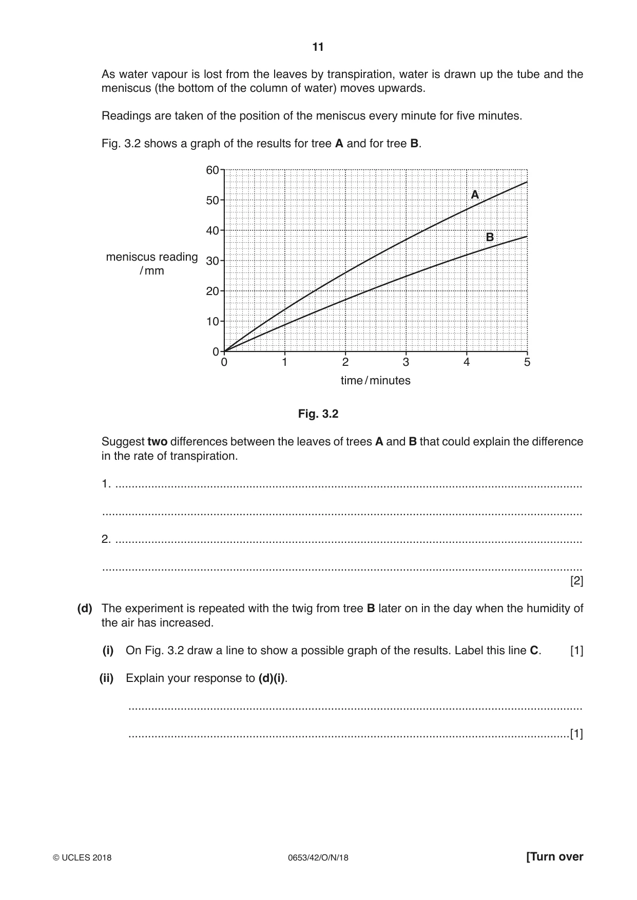 Cambridge IGCSE Science - Combined 0653 2018 Oct/Nov Paper 4 · Variant 2 question paper, page 11 of 24