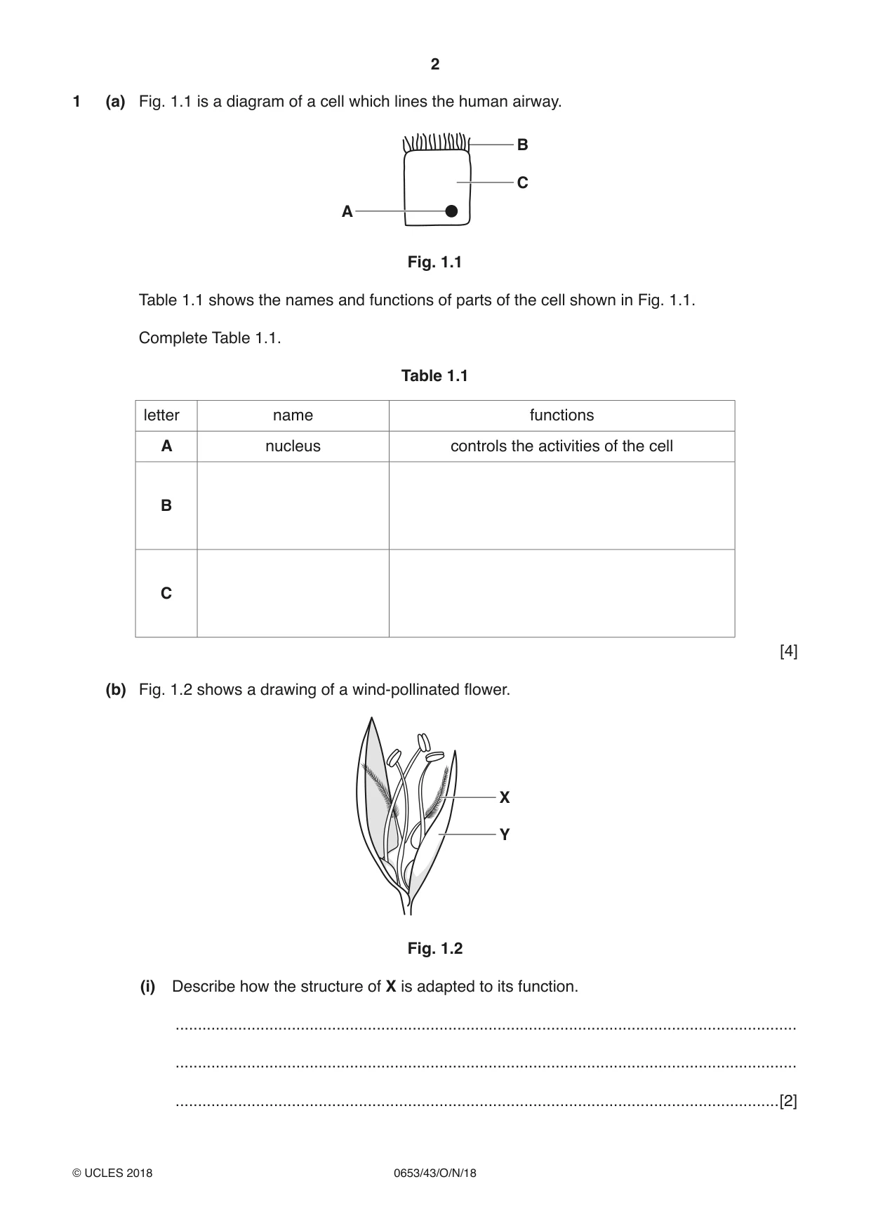 Cambridge IGCSE Science - Combined 0653 2018 Oct/Nov Paper 4 · Variant 3 question paper, page 2 of 24