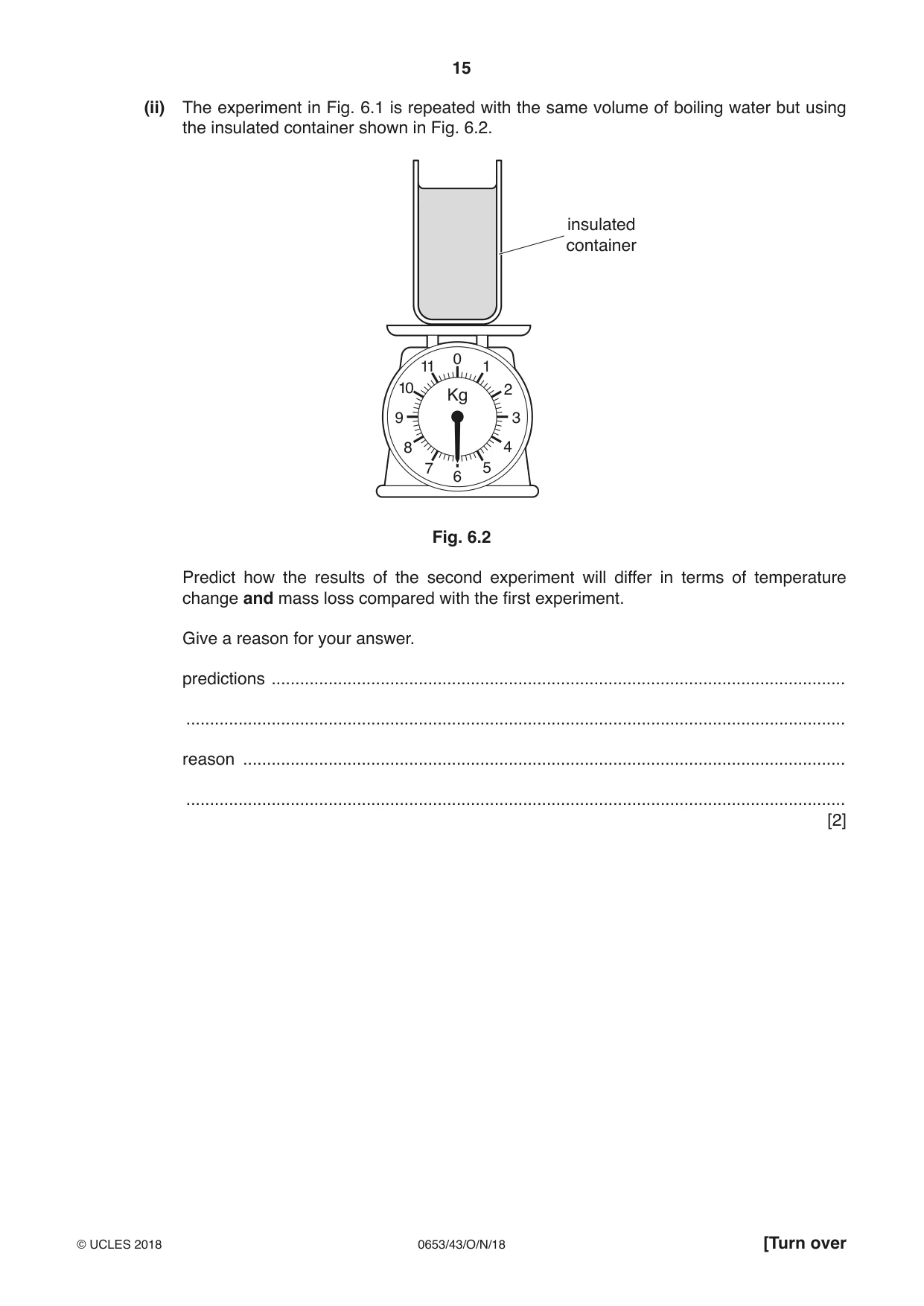 Cambridge IGCSE Science - Combined 0653 2018 Oct/Nov Paper 4 · Variant 3 question paper, page 15 of 24