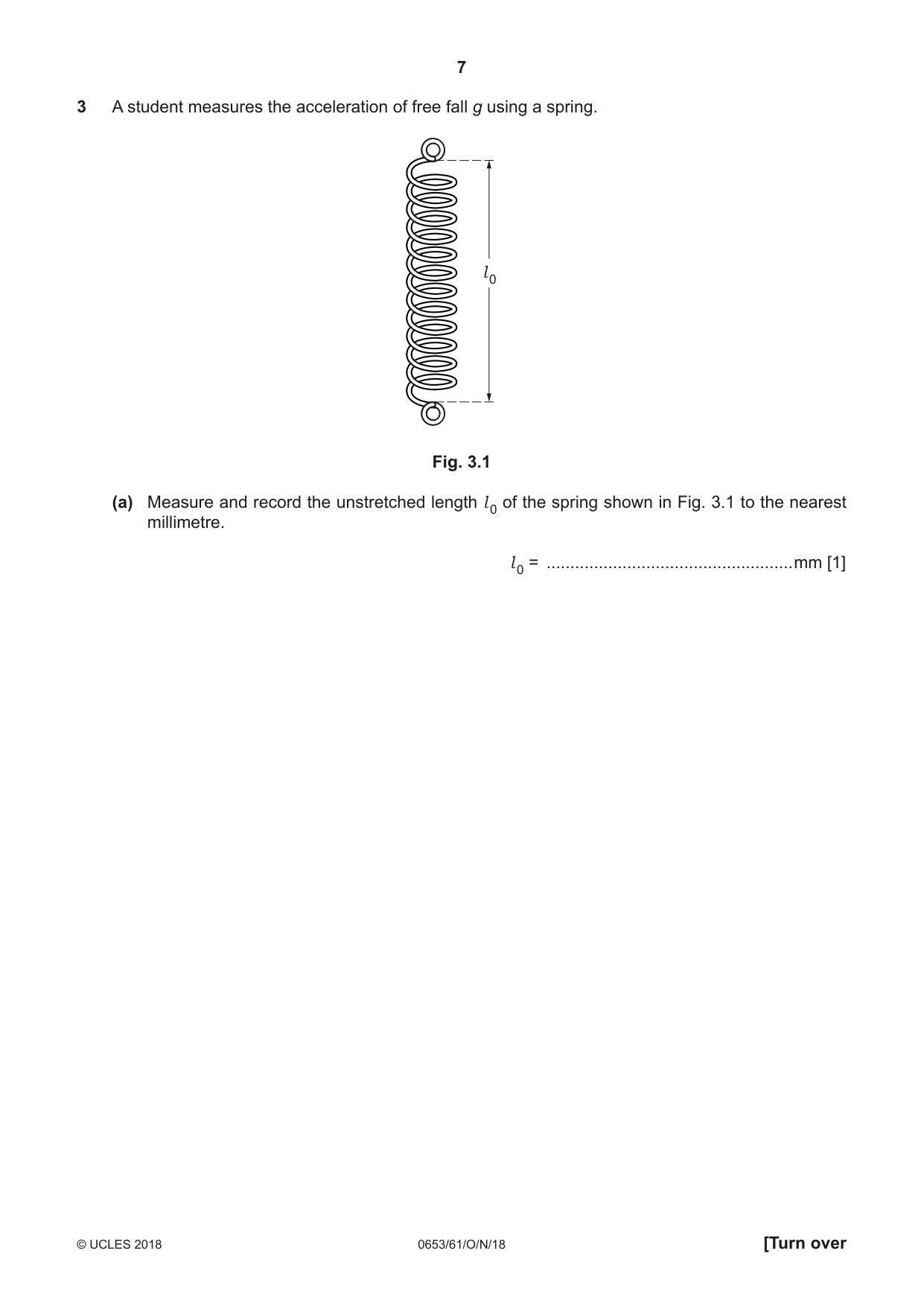 Cambridge IGCSE Science - Combined 0653 2018 Oct/Nov Paper 6 · Variant 1 question paper, page 7 of 20