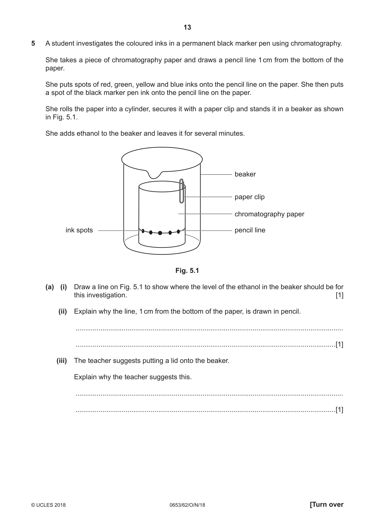 Cambridge IGCSE Science - Combined 0653 2018 Oct/Nov Paper 6 · Variant 2 question paper, page 13 of 20