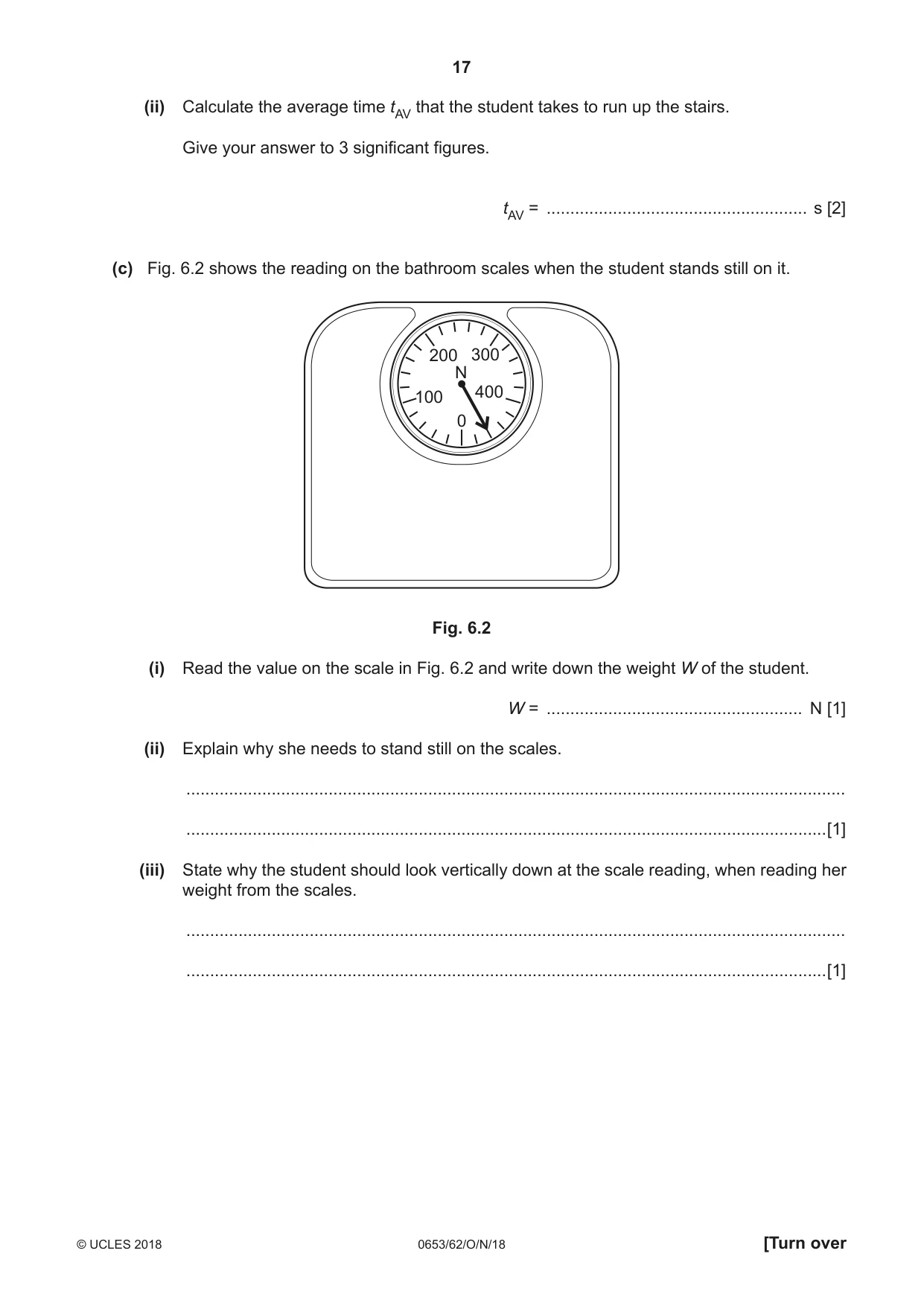 Cambridge IGCSE Science - Combined 0653 2018 Oct/Nov Paper 6 · Variant 2 question paper, page 17 of 20