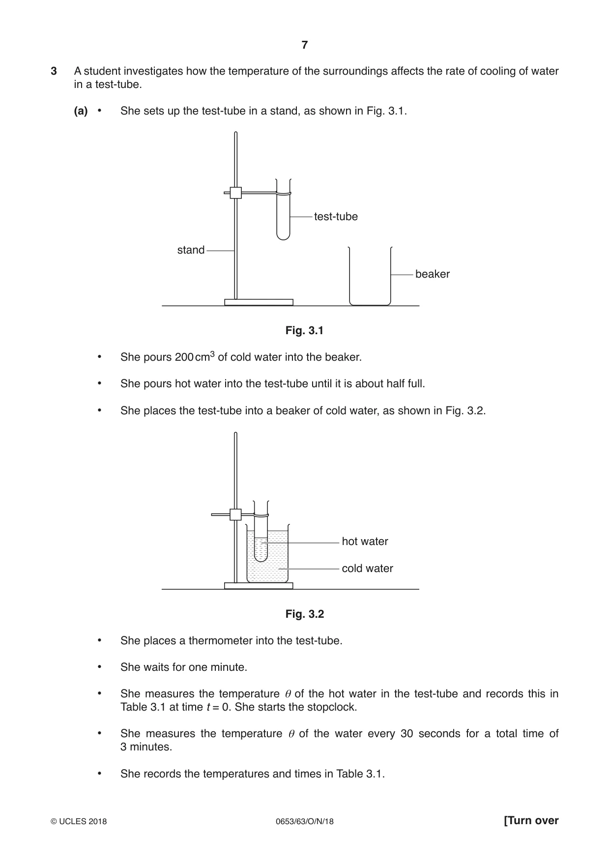 Cambridge IGCSE Science - Combined 0653 2018 Oct/Nov Paper 6 · Variant 3 question paper, page 7 of 20