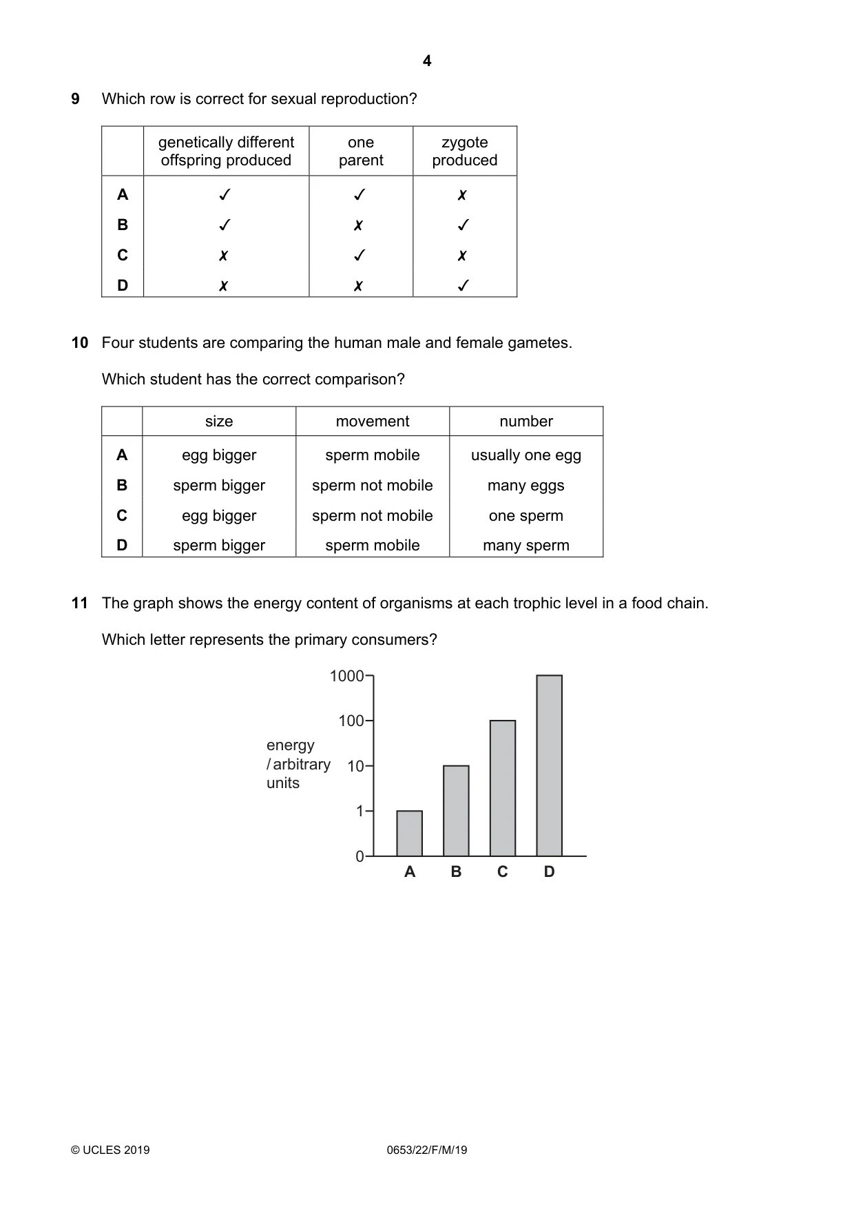 Cambridge IGCSE Science - Combined 0653 2019 Feb/March Paper 2 · Variant 2 question paper, page 4 of 16