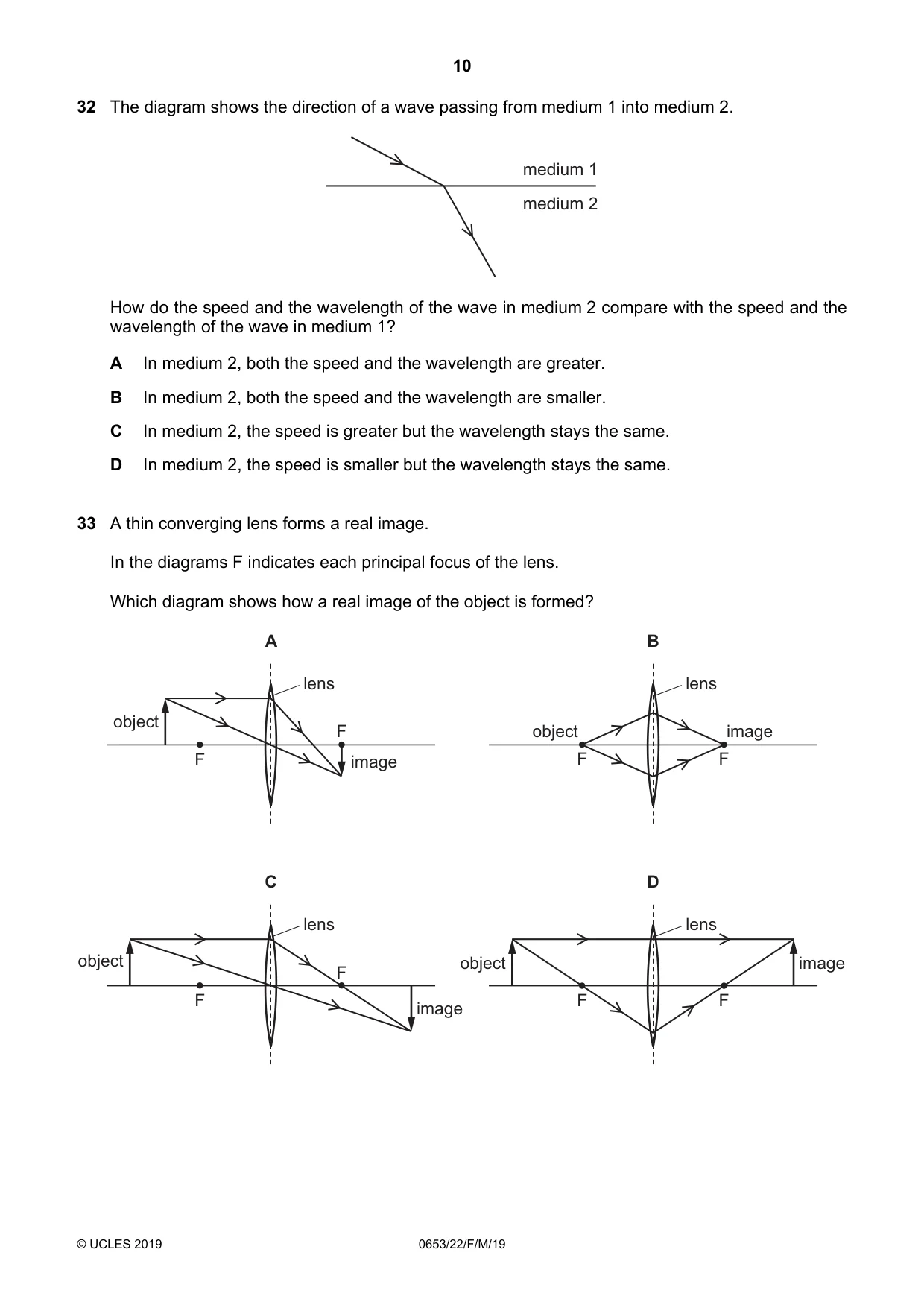 Cambridge IGCSE Science - Combined 0653 2019 Feb/March Paper 2 · Variant 2 question paper, page 10 of 16