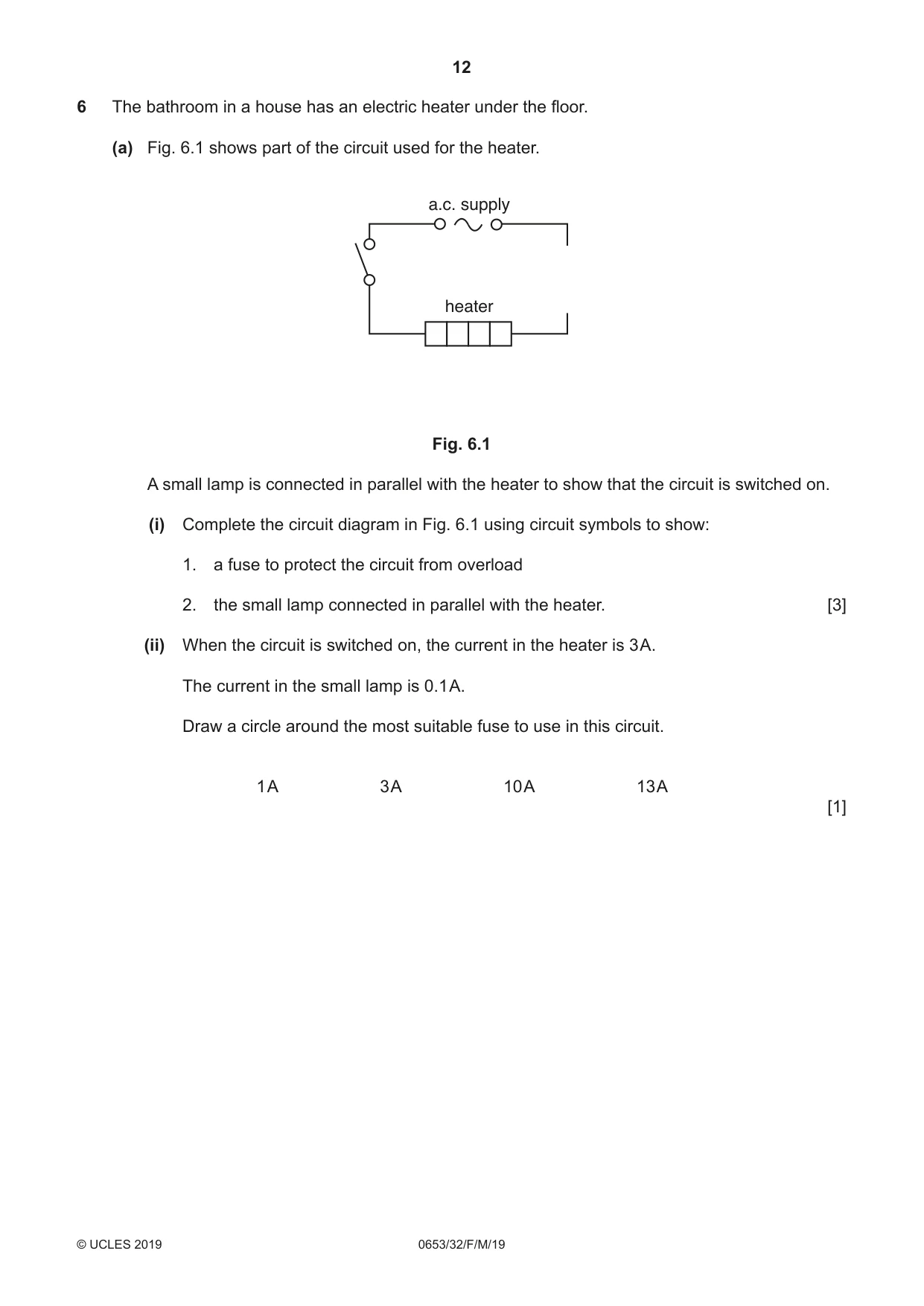 Cambridge IGCSE Science - Combined 0653 2019 Feb/March Paper 3 · Variant 2 question paper, page 12 of 20