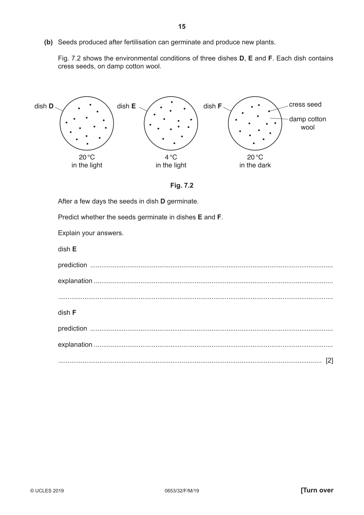 Cambridge IGCSE Science - Combined 0653 2019 Feb/March Paper 3 · Variant 2 question paper, page 15 of 20