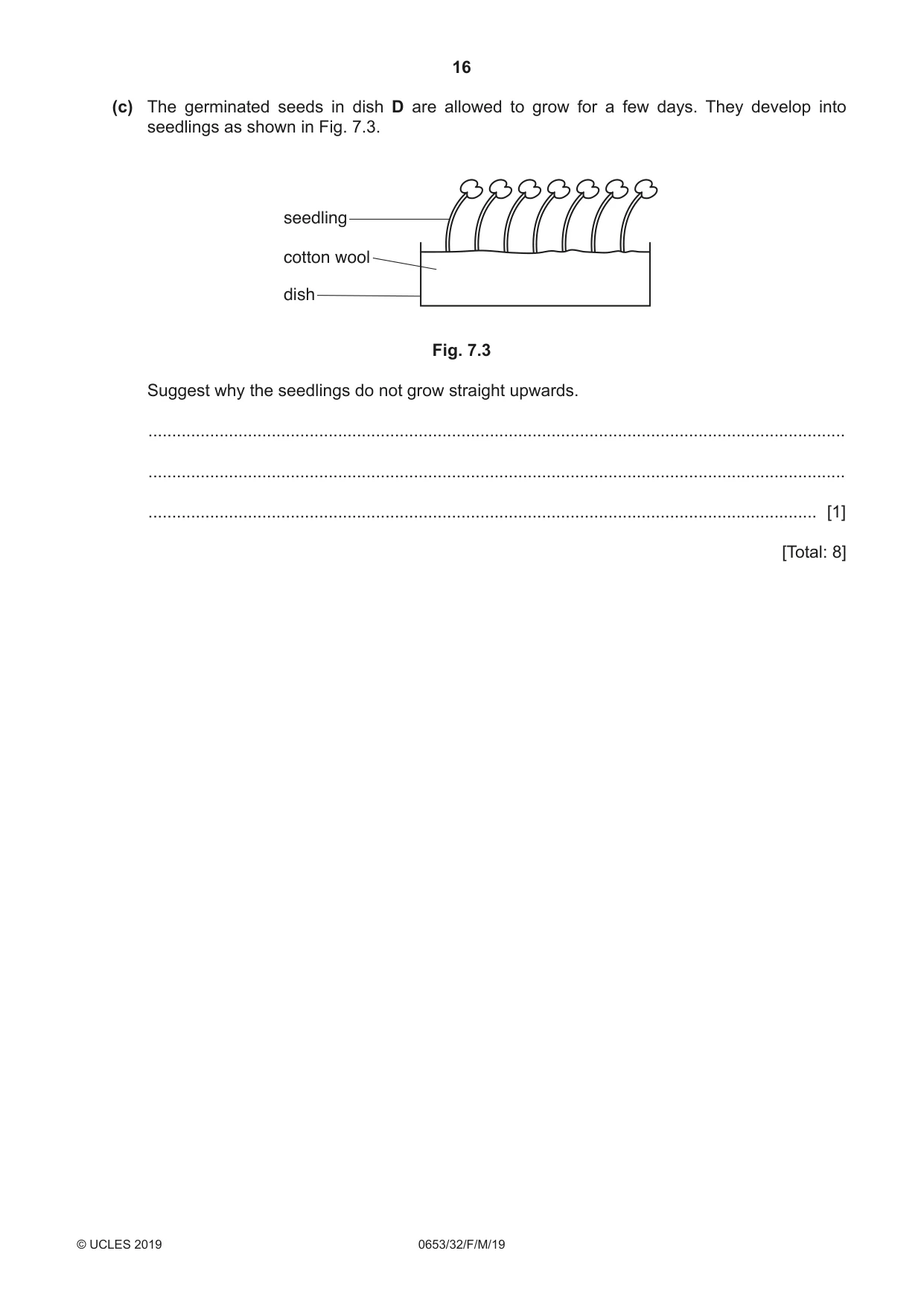 Cambridge IGCSE Science - Combined 0653 2019 Feb/March Paper 3 · Variant 2 question paper, page 16 of 20