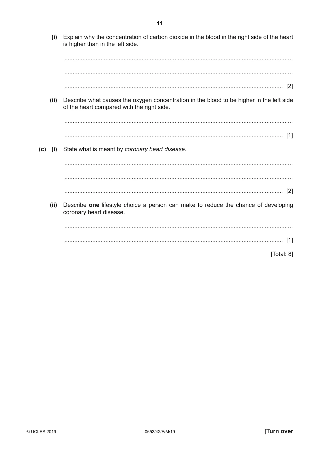 Cambridge IGCSE Science - Combined 0653 2019 Feb/March Paper 4 · Variant 2 question paper, page 11 of 24