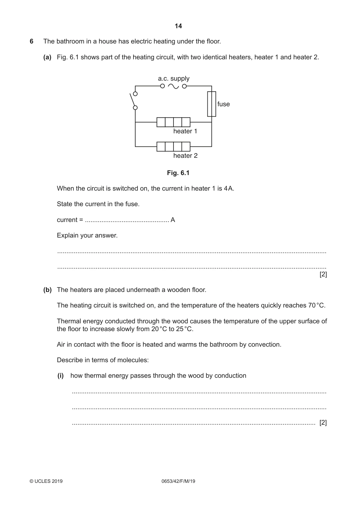 Cambridge IGCSE Science - Combined 0653 2019 Feb/March Paper 4 · Variant 2 question paper, page 14 of 24