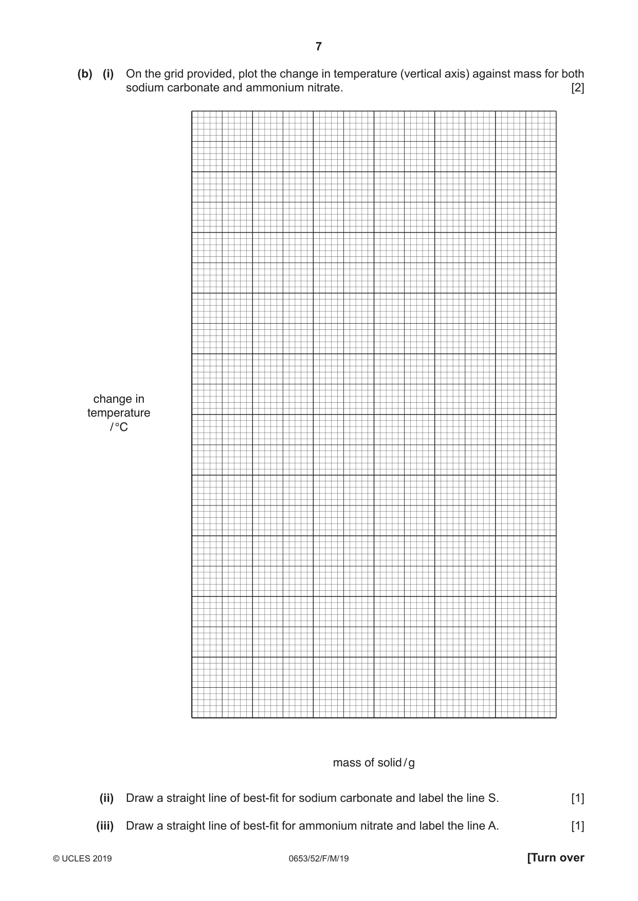 Cambridge IGCSE Science - Combined 0653 2019 Feb/March Paper 5 · Variant 2 question paper, page 7 of 16