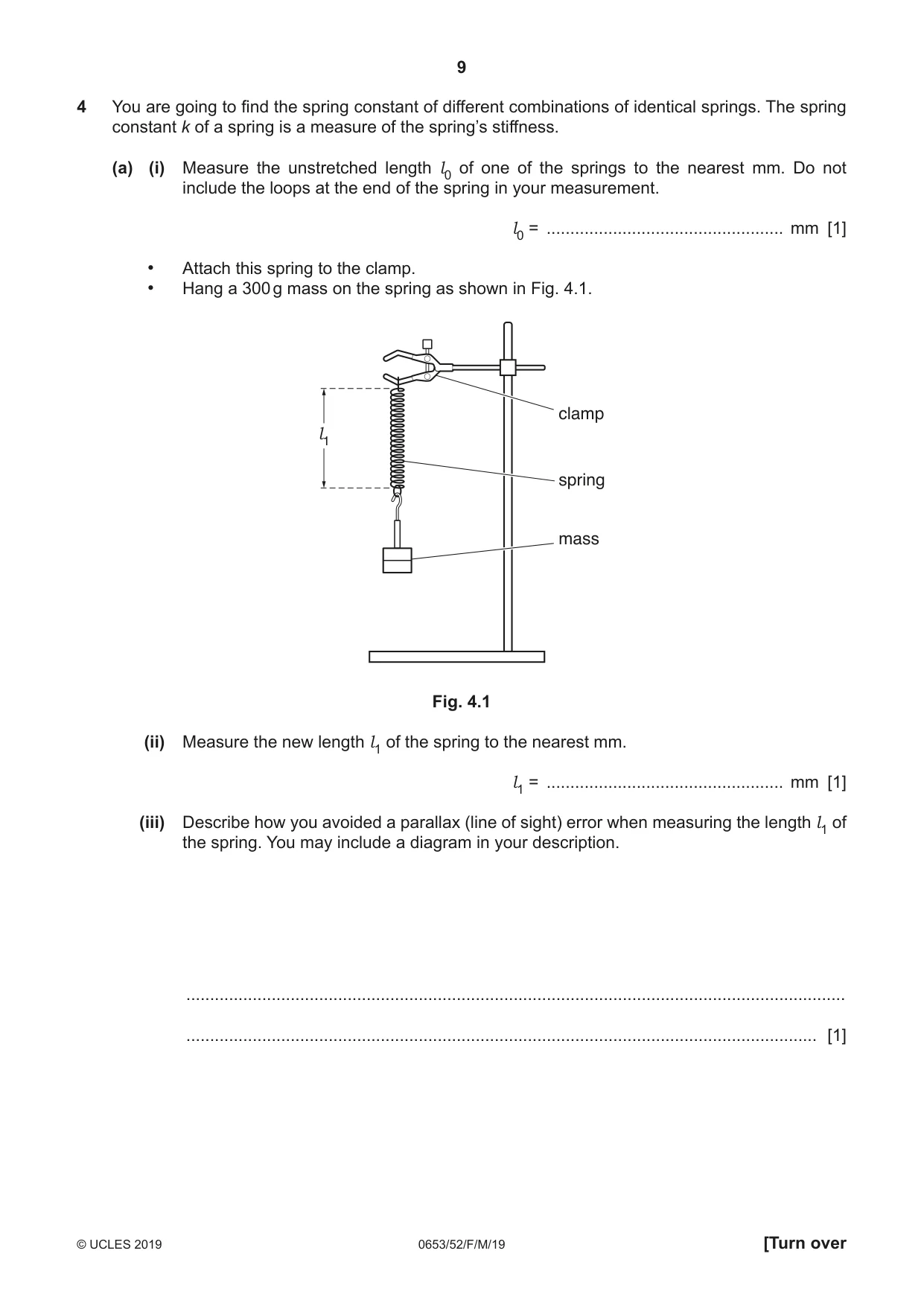Cambridge IGCSE Science - Combined 0653 2019 Feb/March Paper 5 · Variant 2 question paper, page 9 of 16