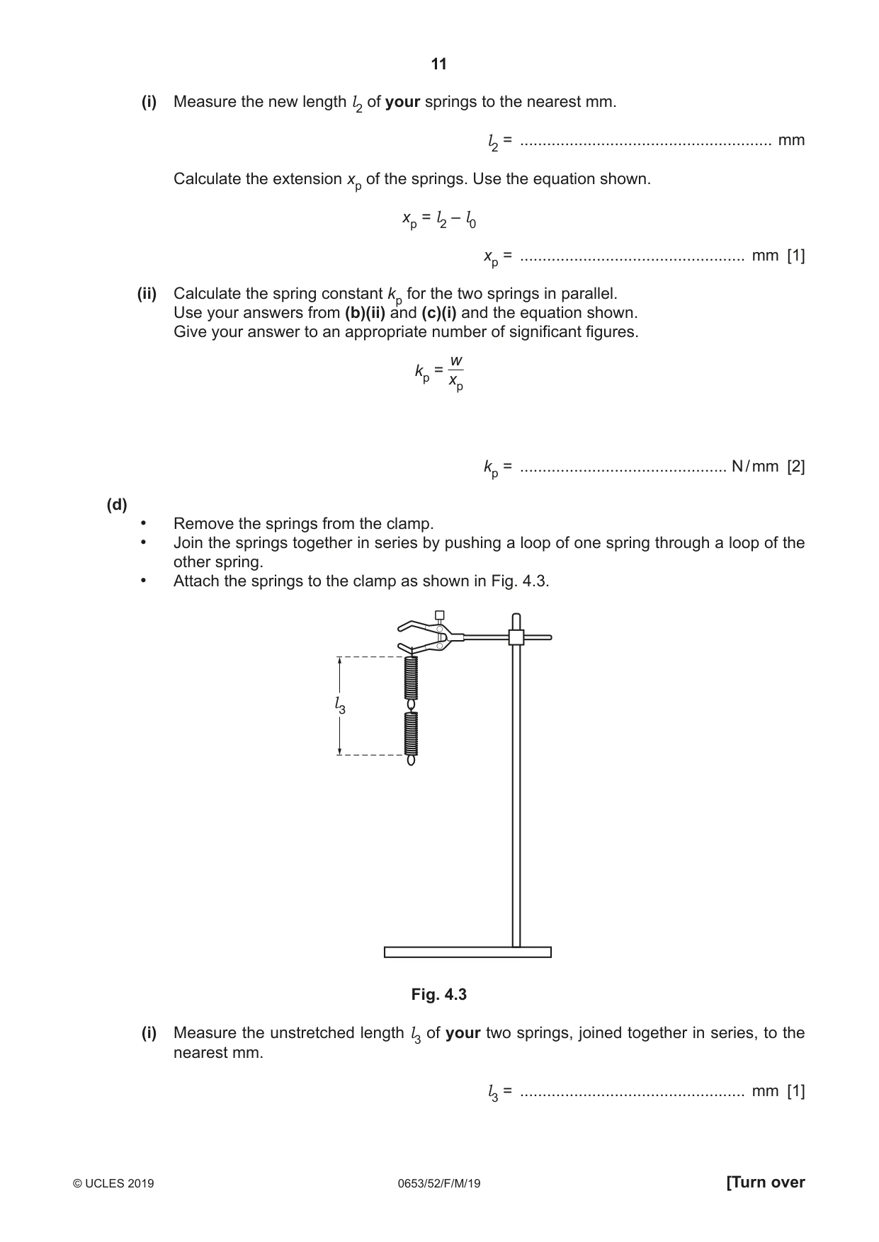Cambridge IGCSE Science - Combined 0653 2019 Feb/March Paper 5 · Variant 2 question paper, page 11 of 16