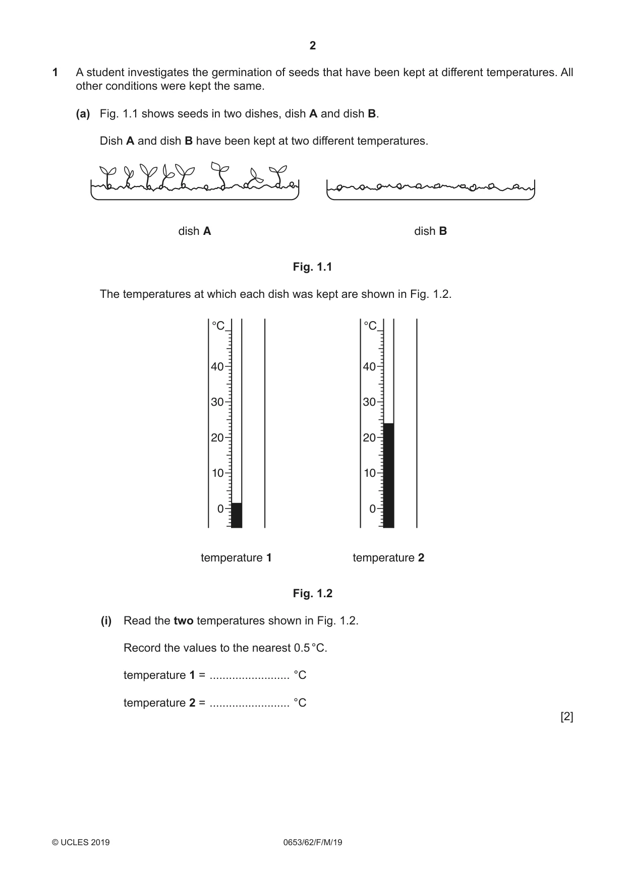 Cambridge IGCSE Science - Combined 0653 2019 Feb/March Paper 6 · Variant 2 question paper, page 2 of 16
