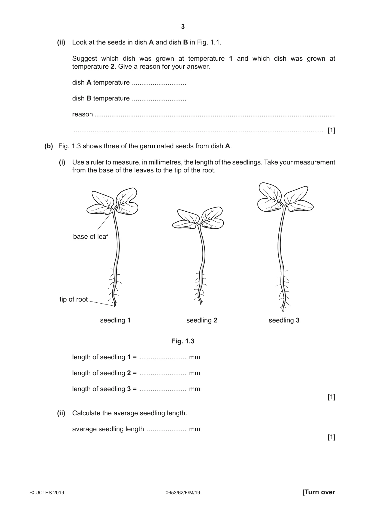 Cambridge IGCSE Science - Combined 0653 2019 Feb/March Paper 6 · Variant 2 question paper, page 3 of 16