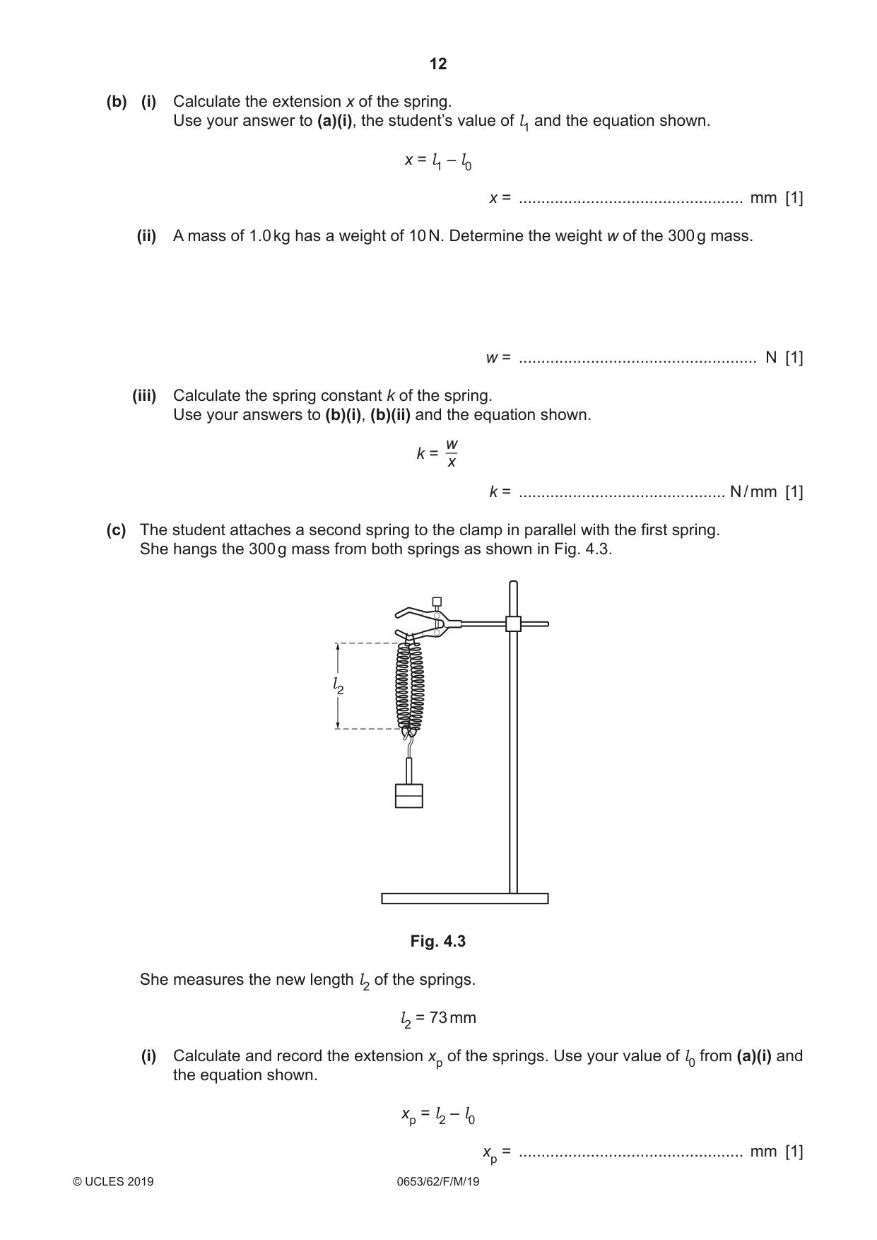 Cambridge IGCSE Science - Combined 0653 2019 Feb/March Paper 6 · Variant 2 question paper, page 12 of 16