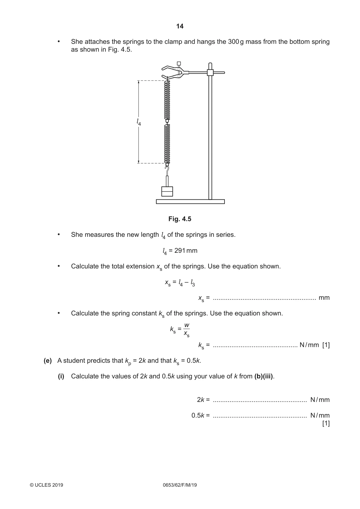 Cambridge IGCSE Science - Combined 0653 2019 Feb/March Paper 6 · Variant 2 question paper, page 14 of 16