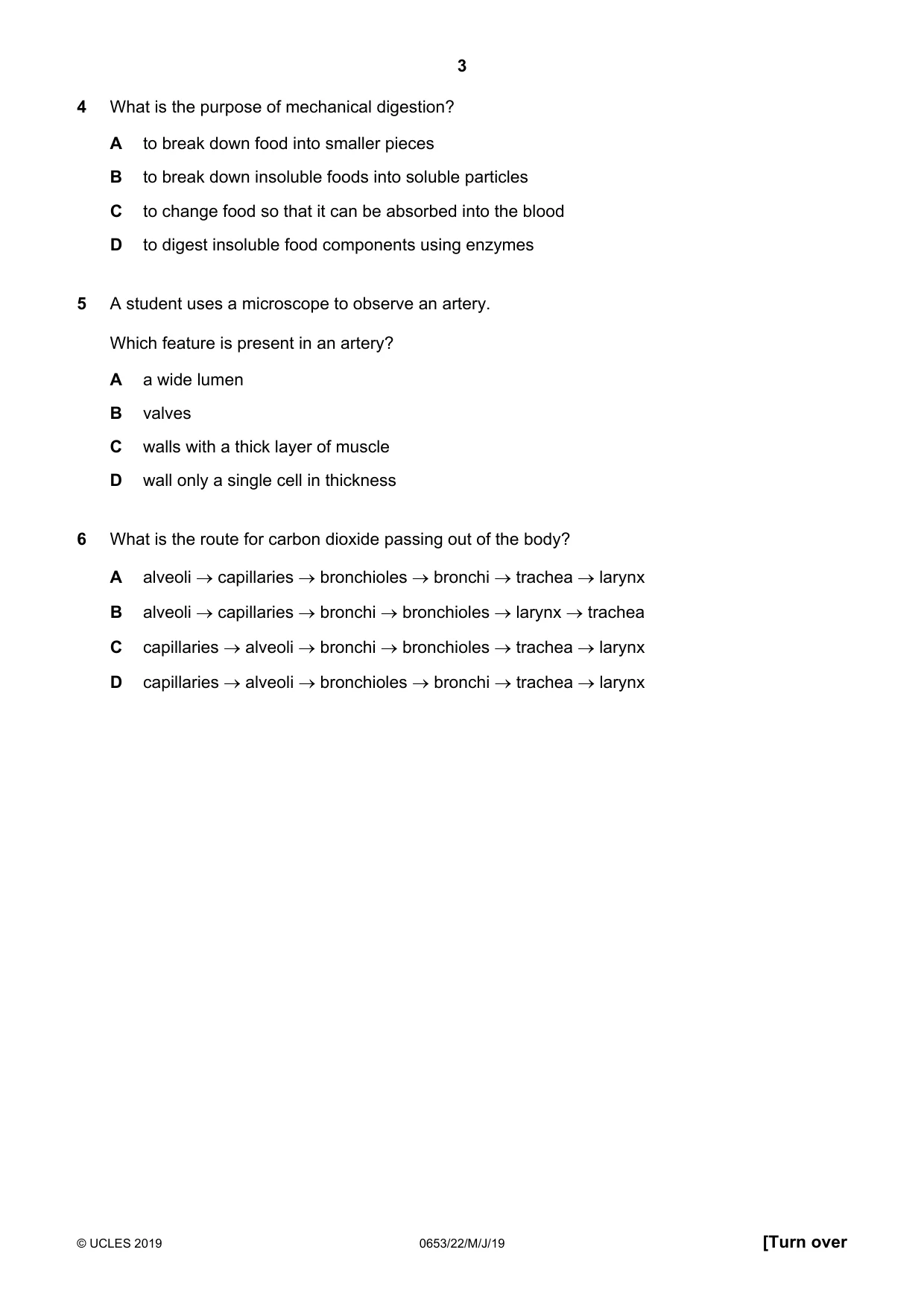Cambridge IGCSE Science - Combined 0653 2019 May/June Paper 2 · Variant 2 question paper, page 3 of 16