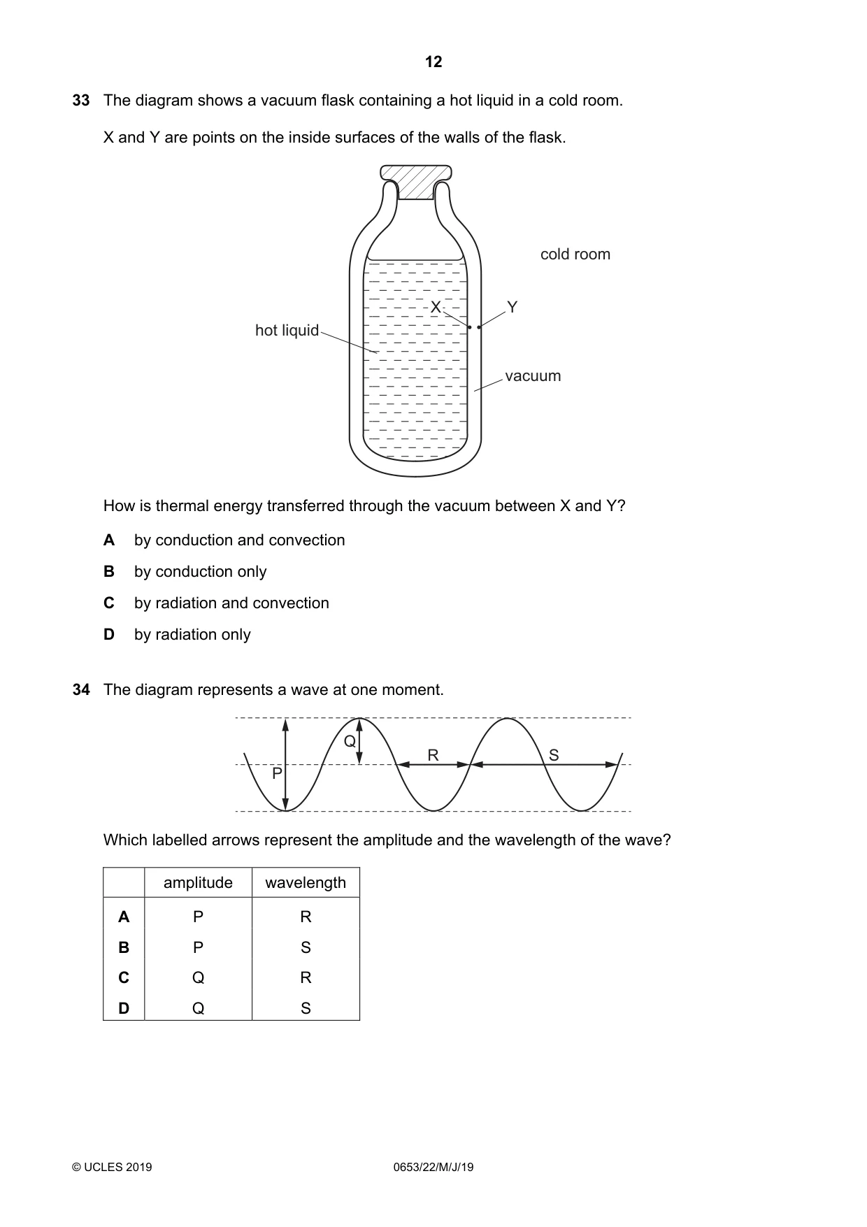 Cambridge IGCSE Science - Combined 0653 2019 May/June Paper 2 · Variant 2 question paper, page 12 of 16