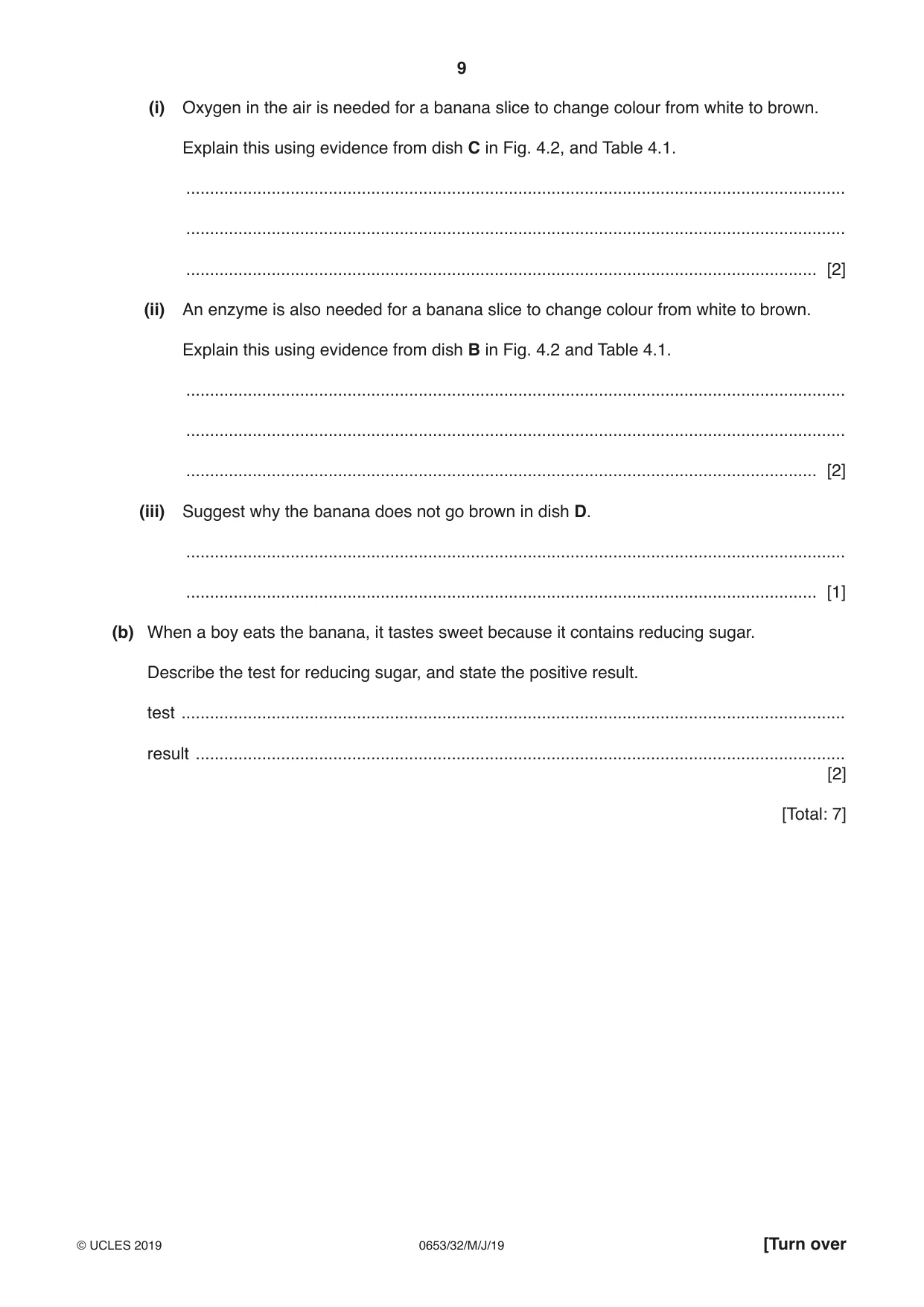 Cambridge IGCSE Science - Combined 0653 2019 May/June Paper 3 · Variant 2 question paper, page 9 of 20